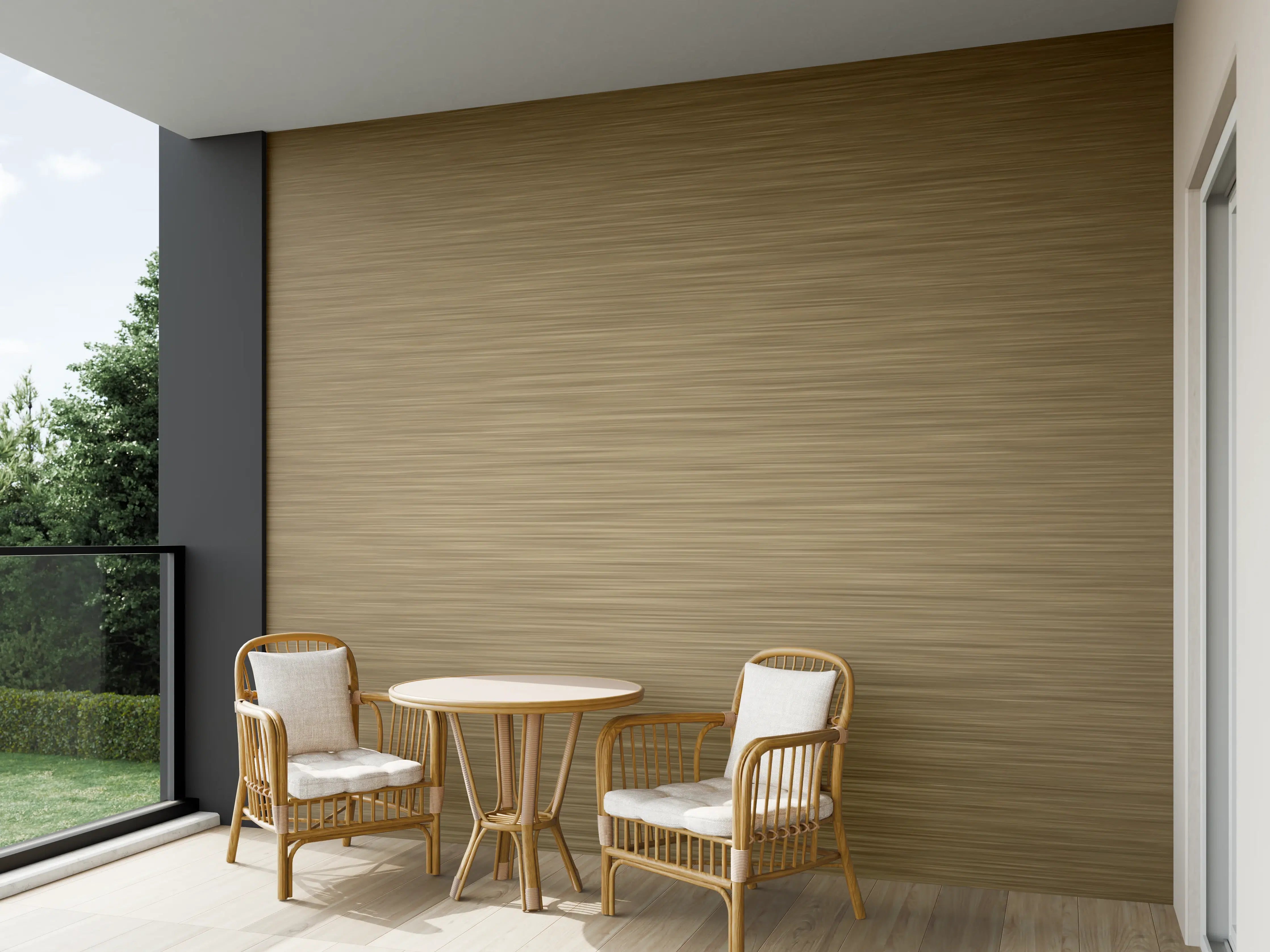 Wandverkleidung außen - Bronze - ALU Prime - Metall Gebürstet