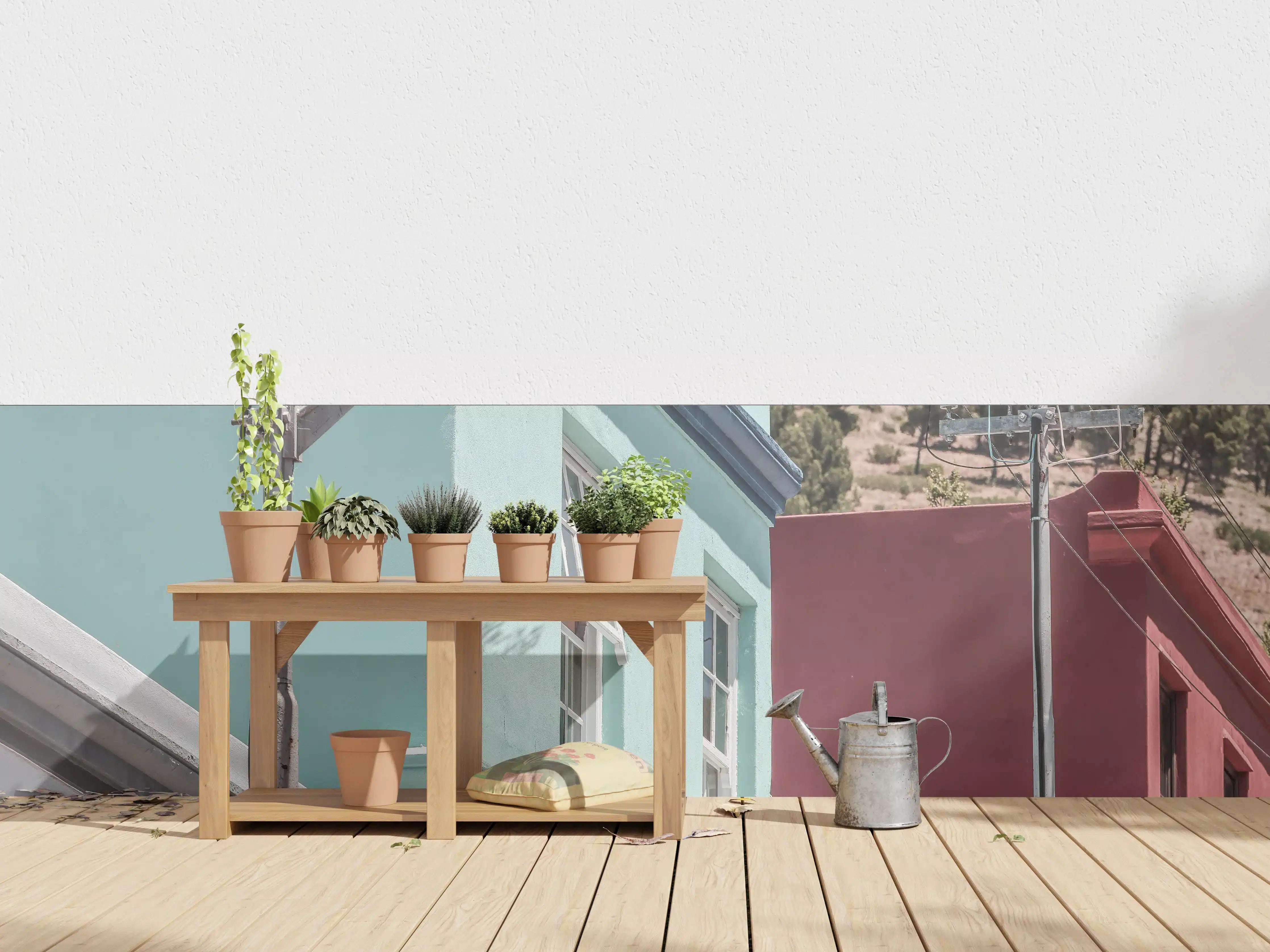 Wandverkleidung außen - Bunte Gebäude - Bo-Kaap, Kapstadt