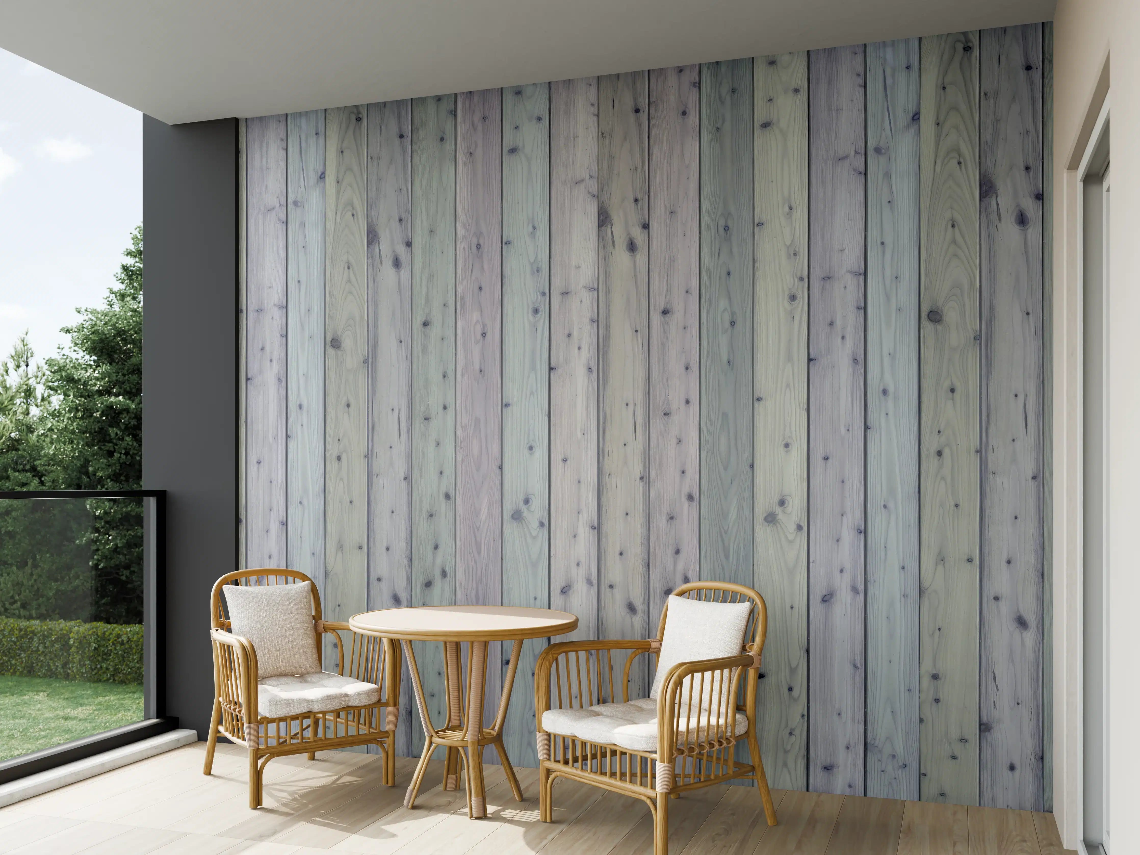 Wandverkleidung außen - Bunte Holz Wand Textur