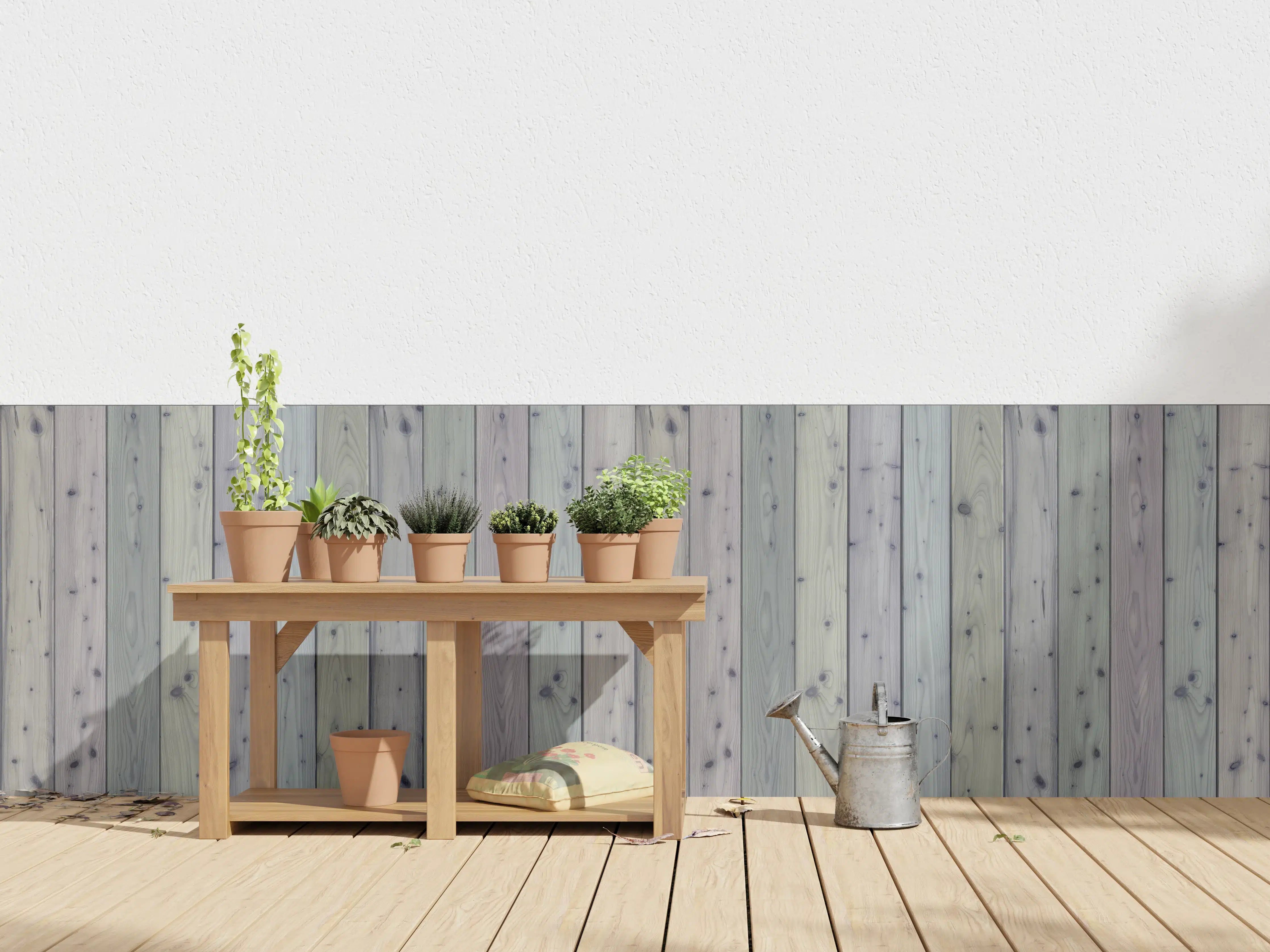 Wandverkleidung außen - Bunte Holz Wand Textur