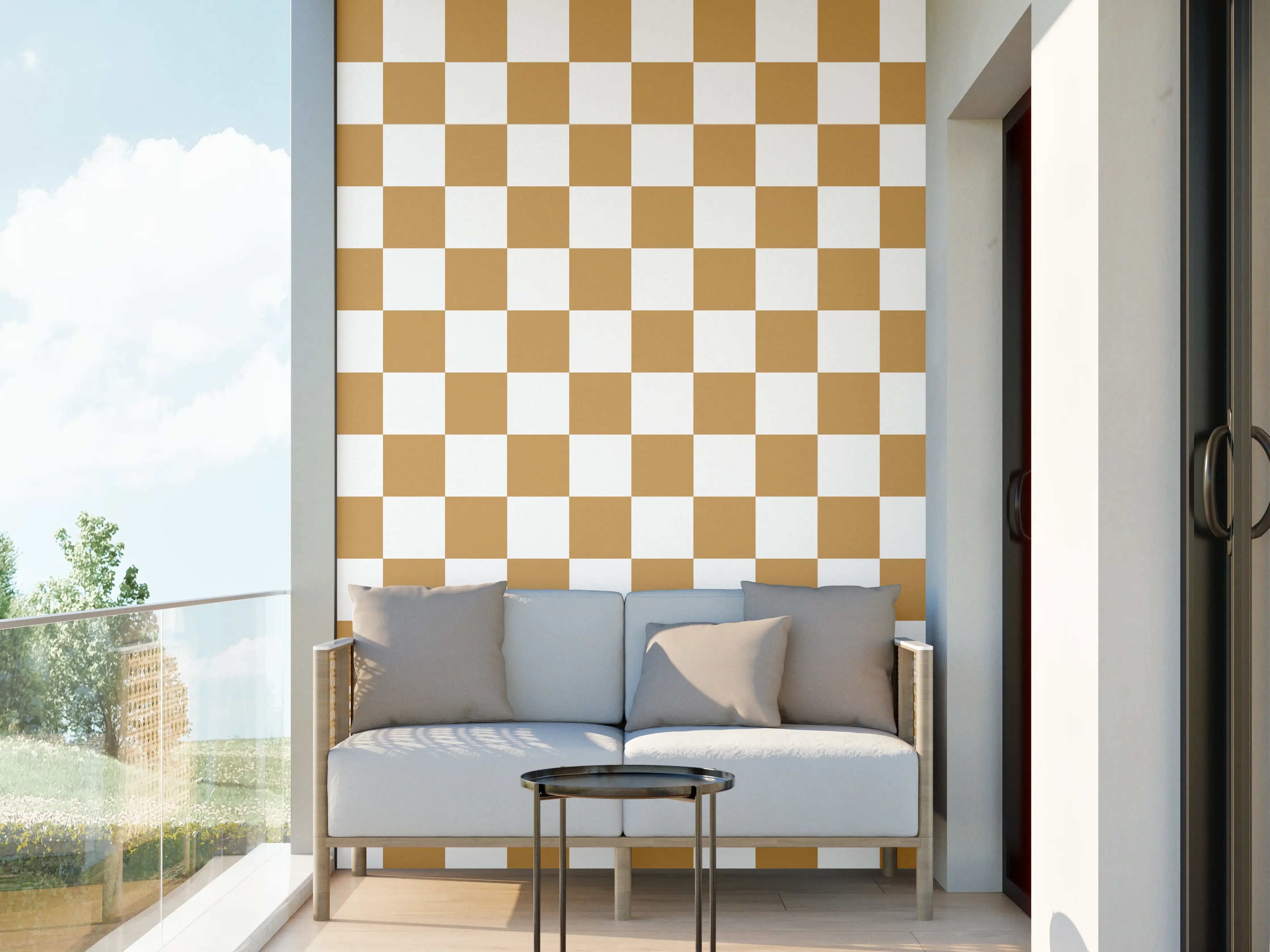 Wandverkleidung außen - Bunte Retro-Design Fliese