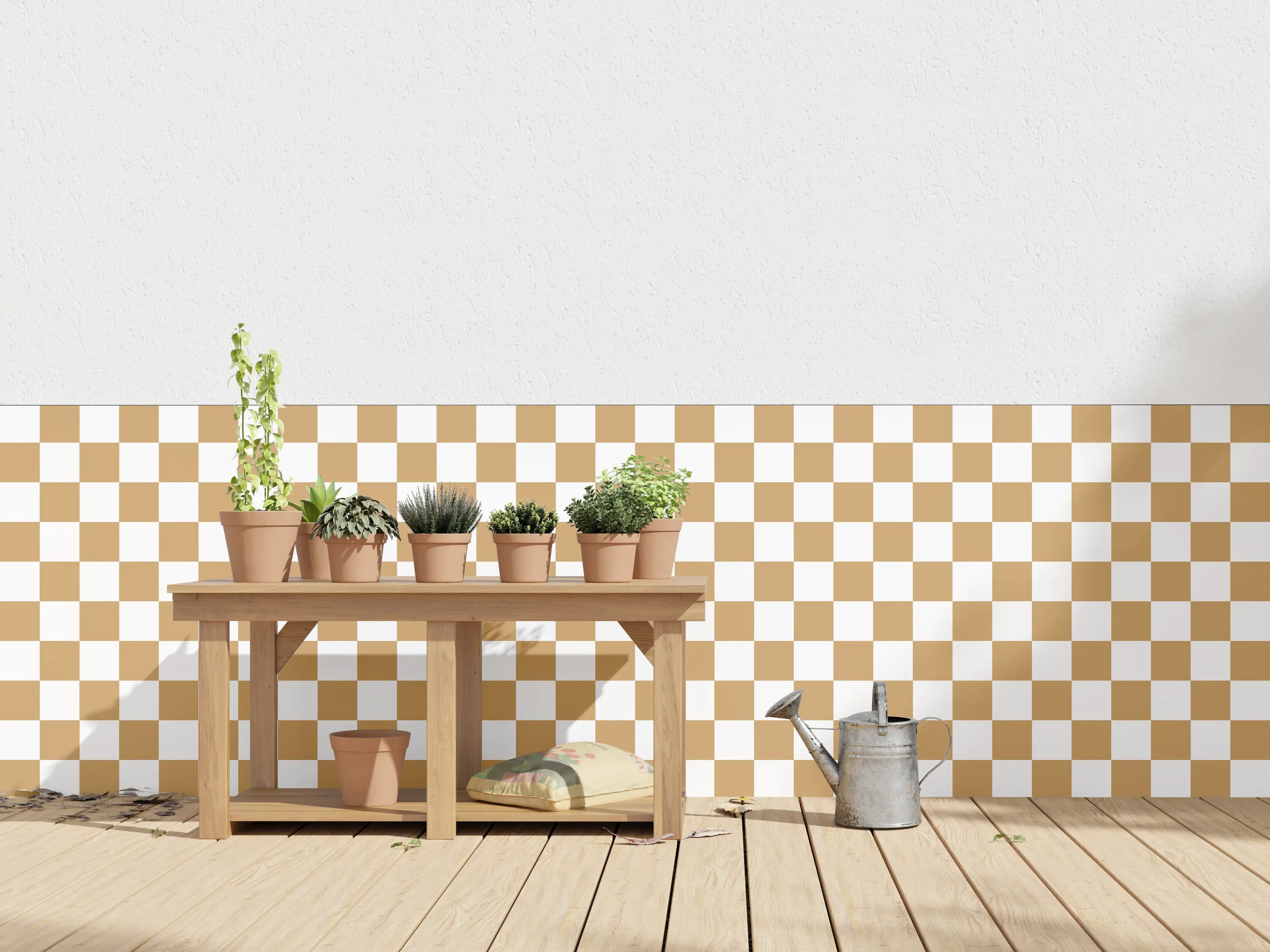 Wandverkleidung außen - Bunte Retro-Design Fliese