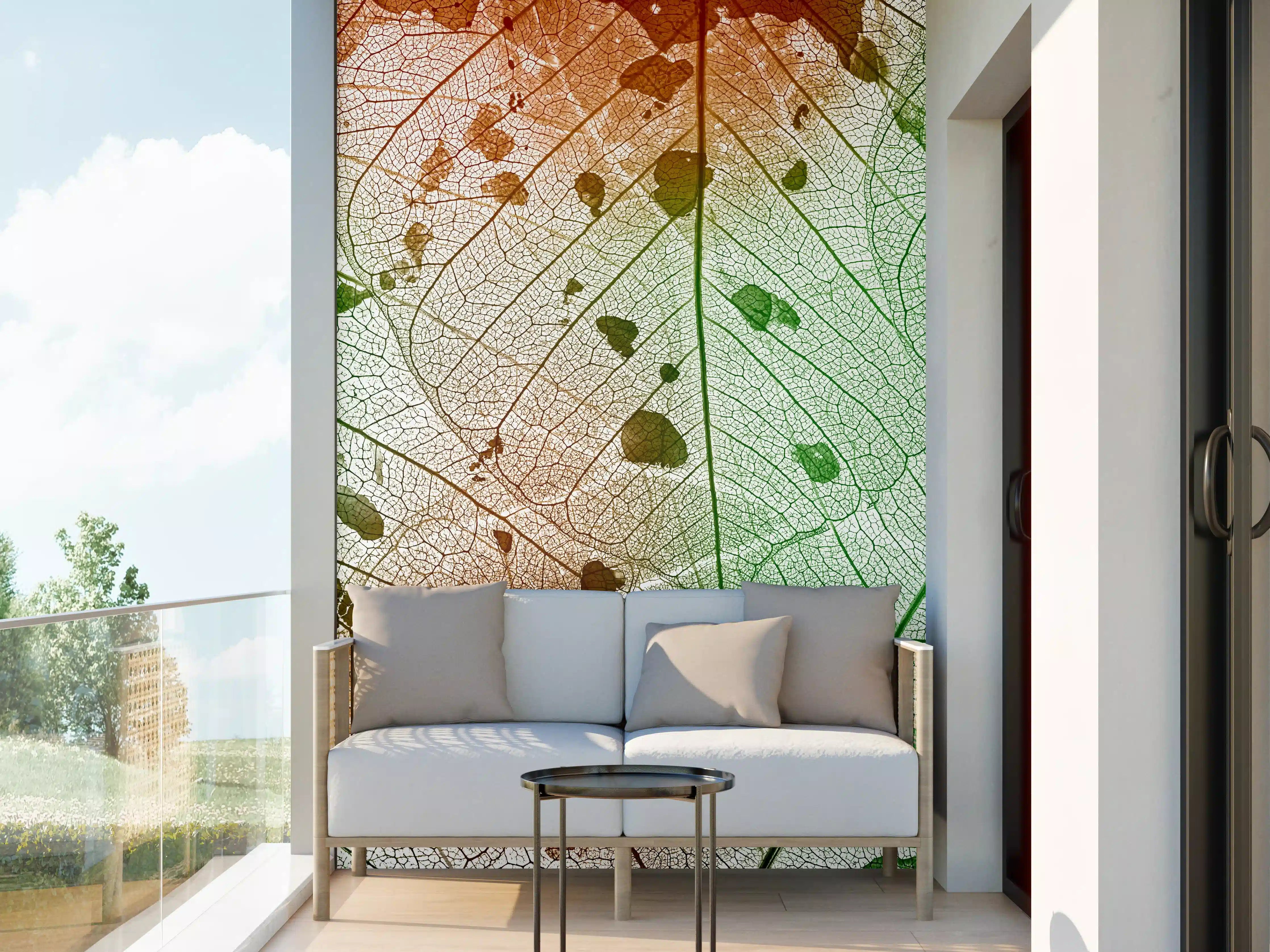 Wandverkleidung außen - Buntes Laub Texturen Bild
