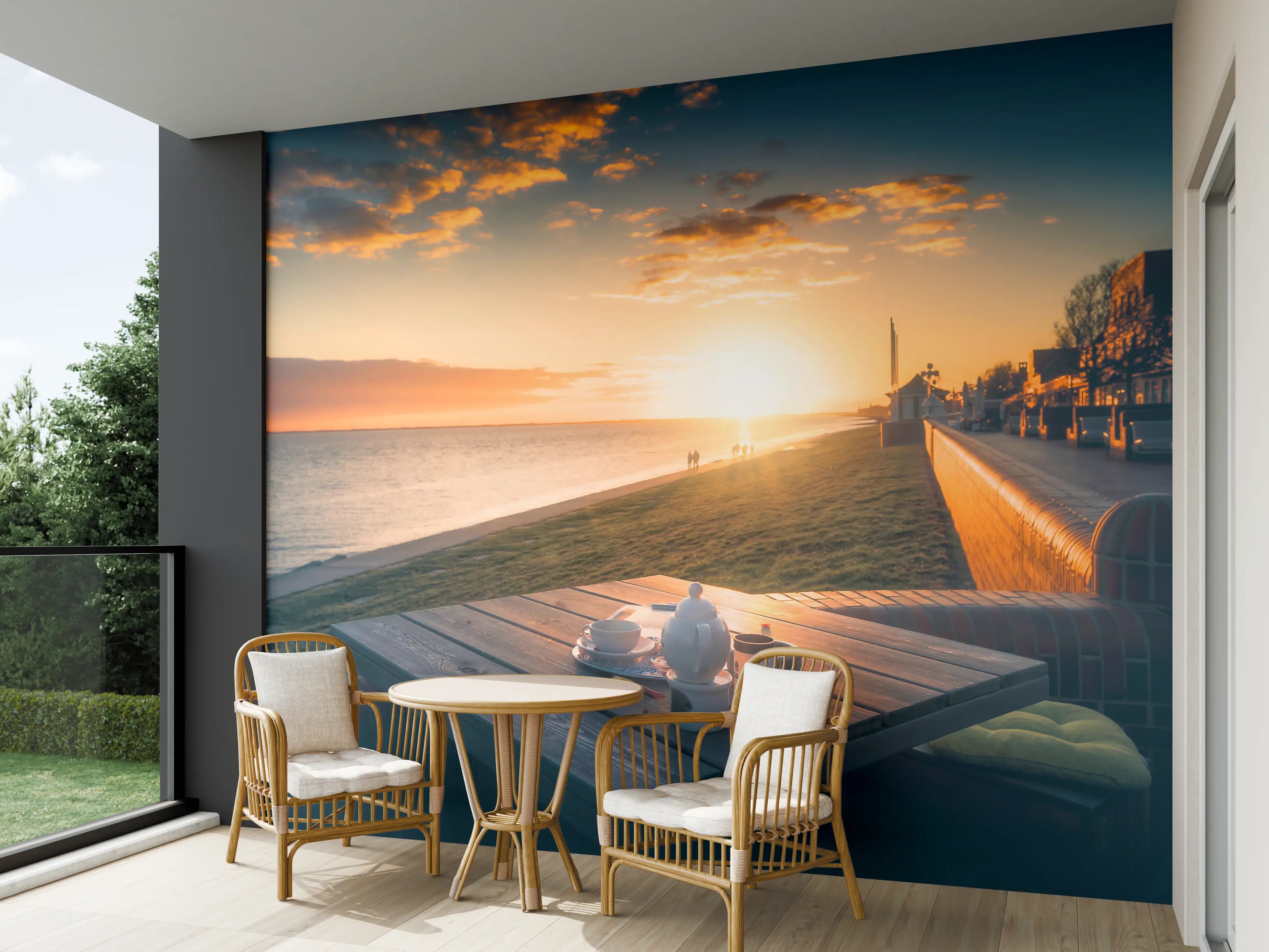 Wandverkleidung außen - Cafe am sonnigen Südstrand - Wilhelmshaven