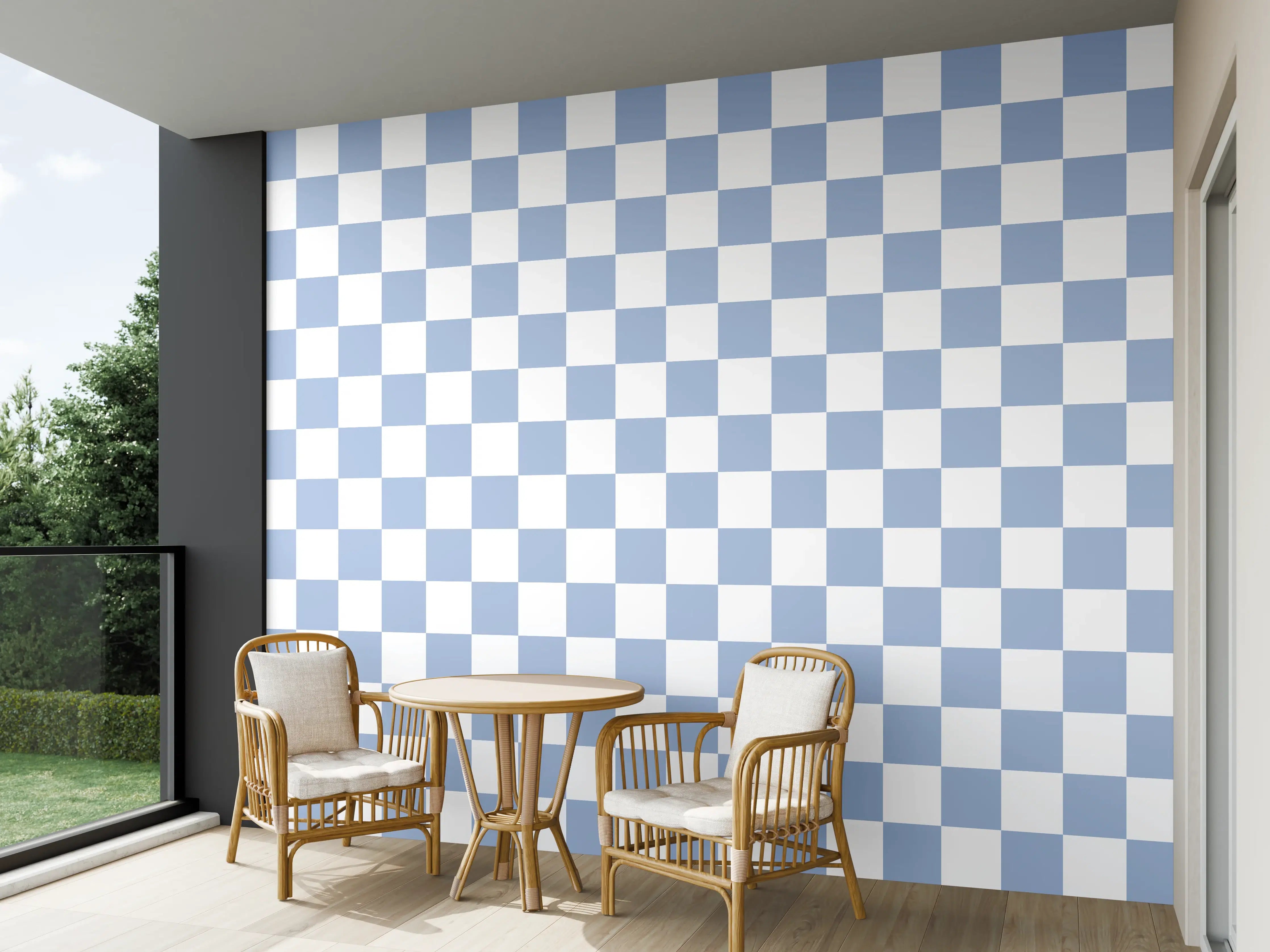 Wandverkleidung außen - Celestial Blau Wandkunst