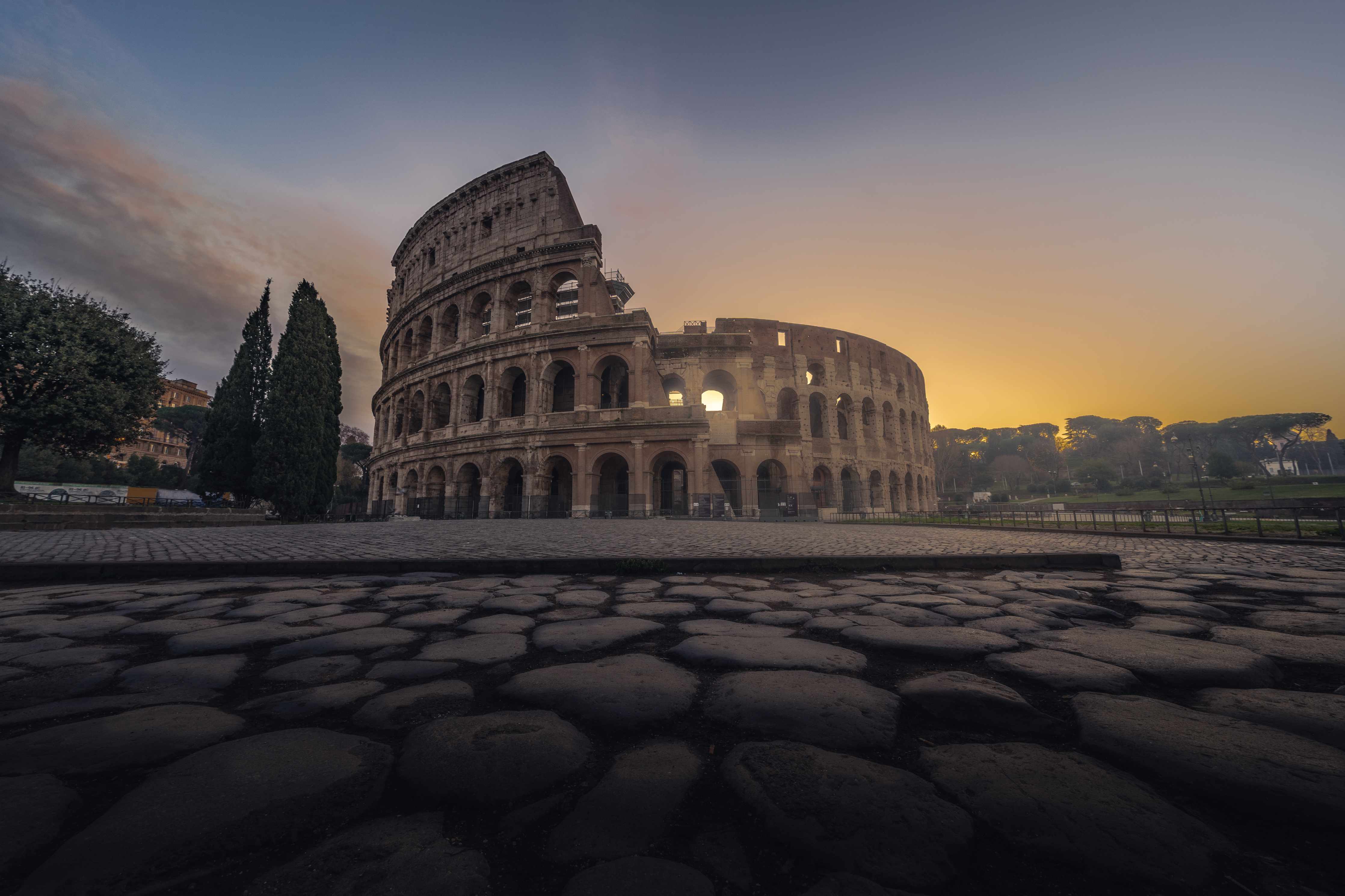 Wandverkleidung außen-Colosseum, Rome, Italy
