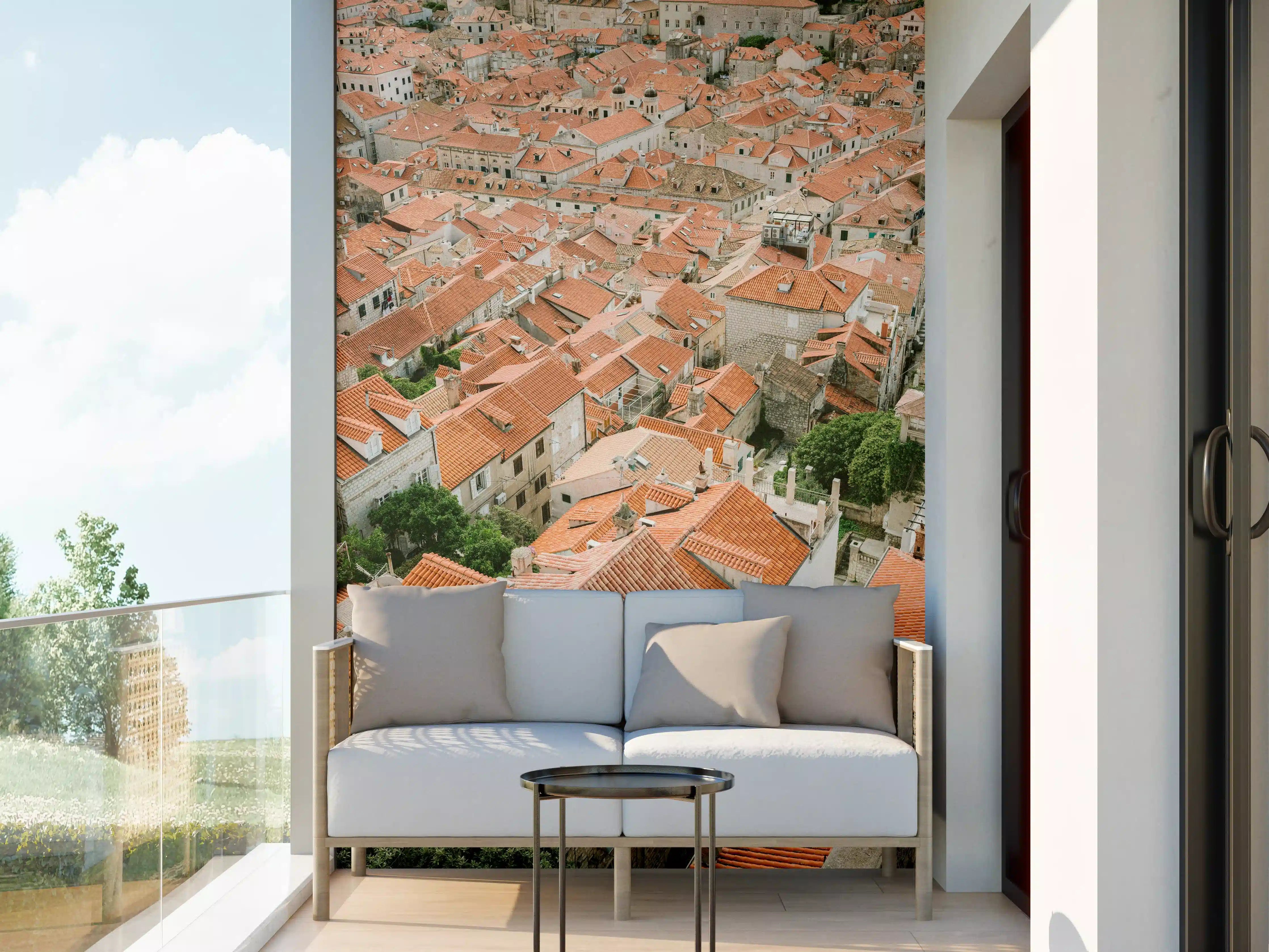 Wandverkleidung außen - Dächer von Dubrovnik, Kroatien