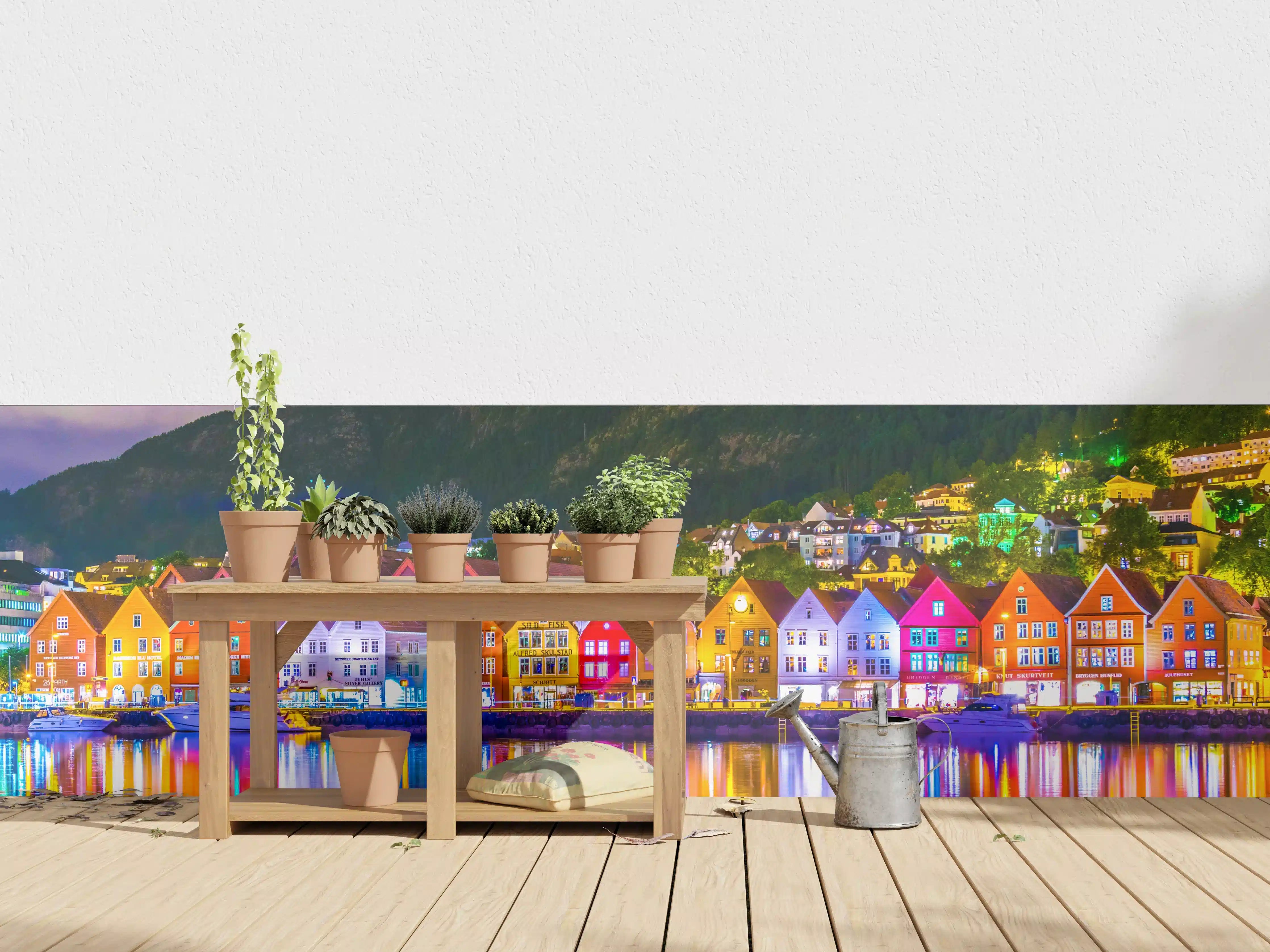 Wandverkleidung außen - Das historische Holzviertel Bryggen