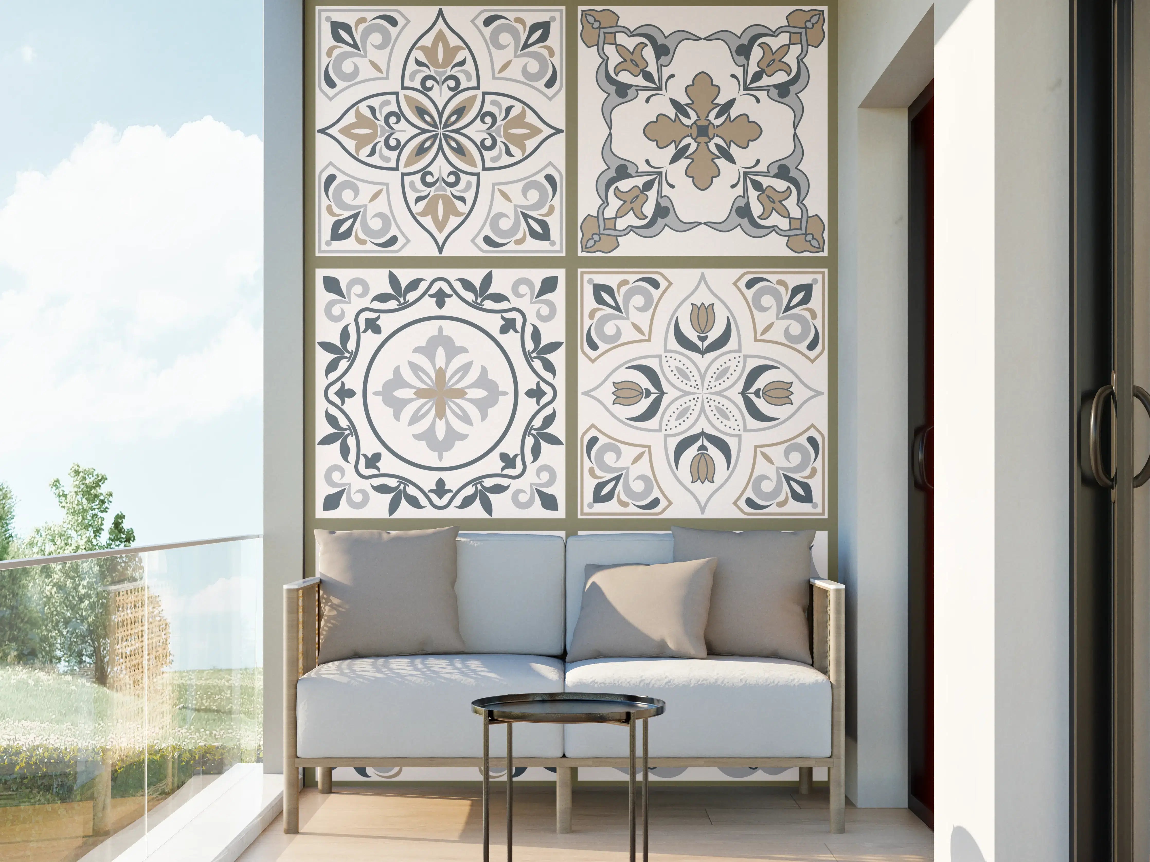 Wandverkleidung außen - Dekorative Musterfliesen