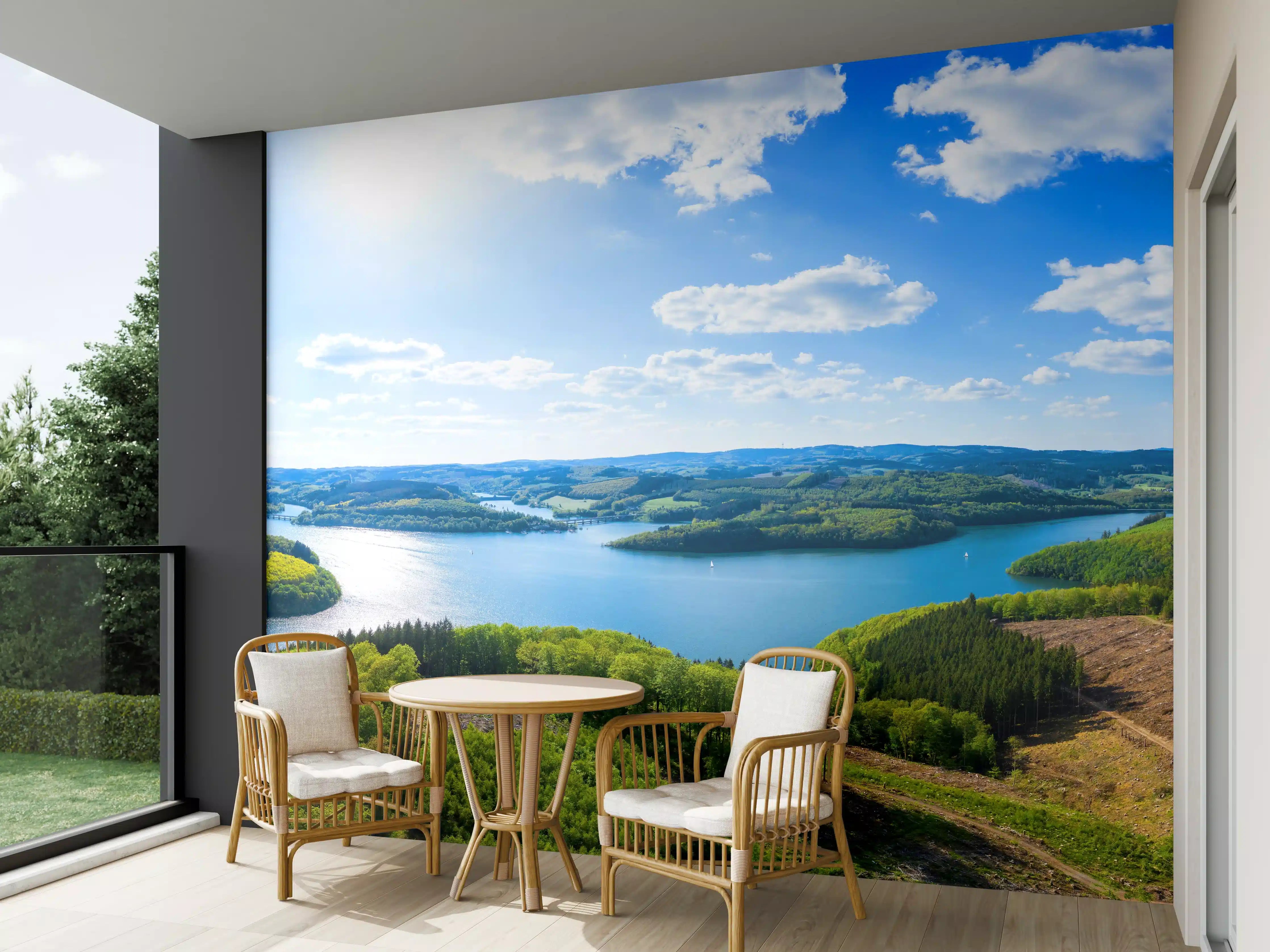 Wandverkleidung außen - Der Bigge See im Frühling - Deutschland