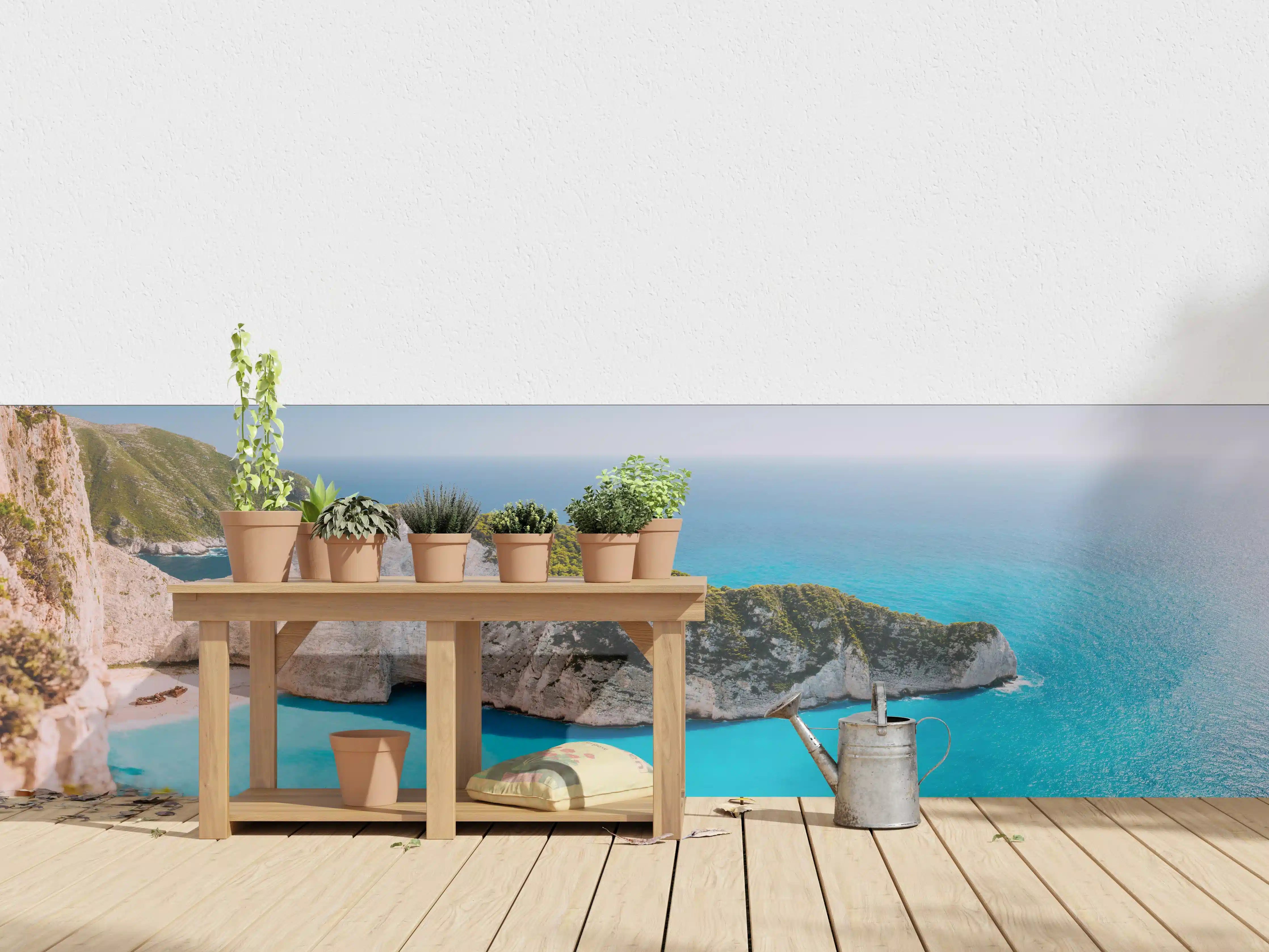 Wandverkleidung außen - Der Strand von Navagio - Griechenland