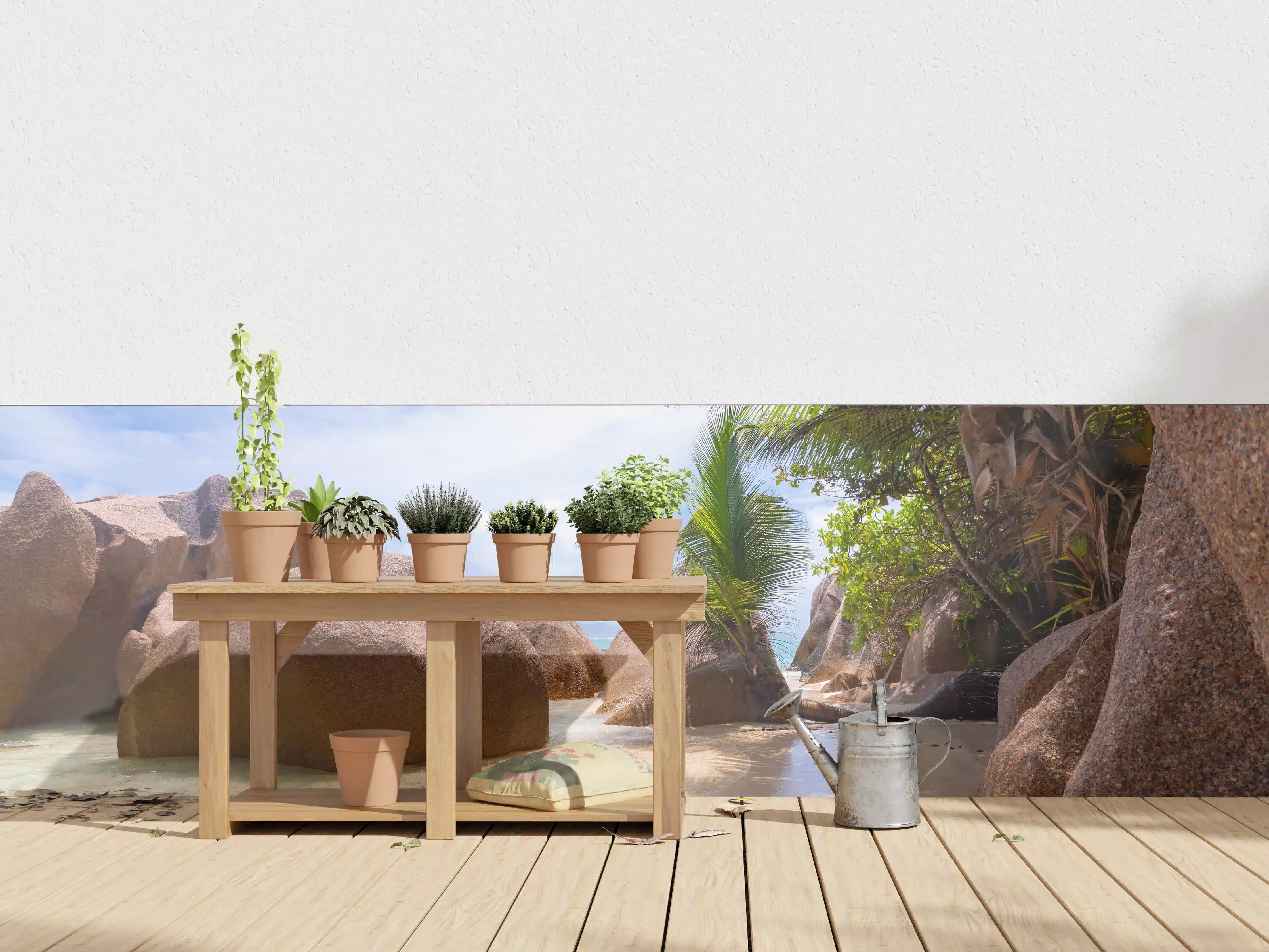 Wandverkleidung außen - Der Traumstrand - Anse Source d Argent