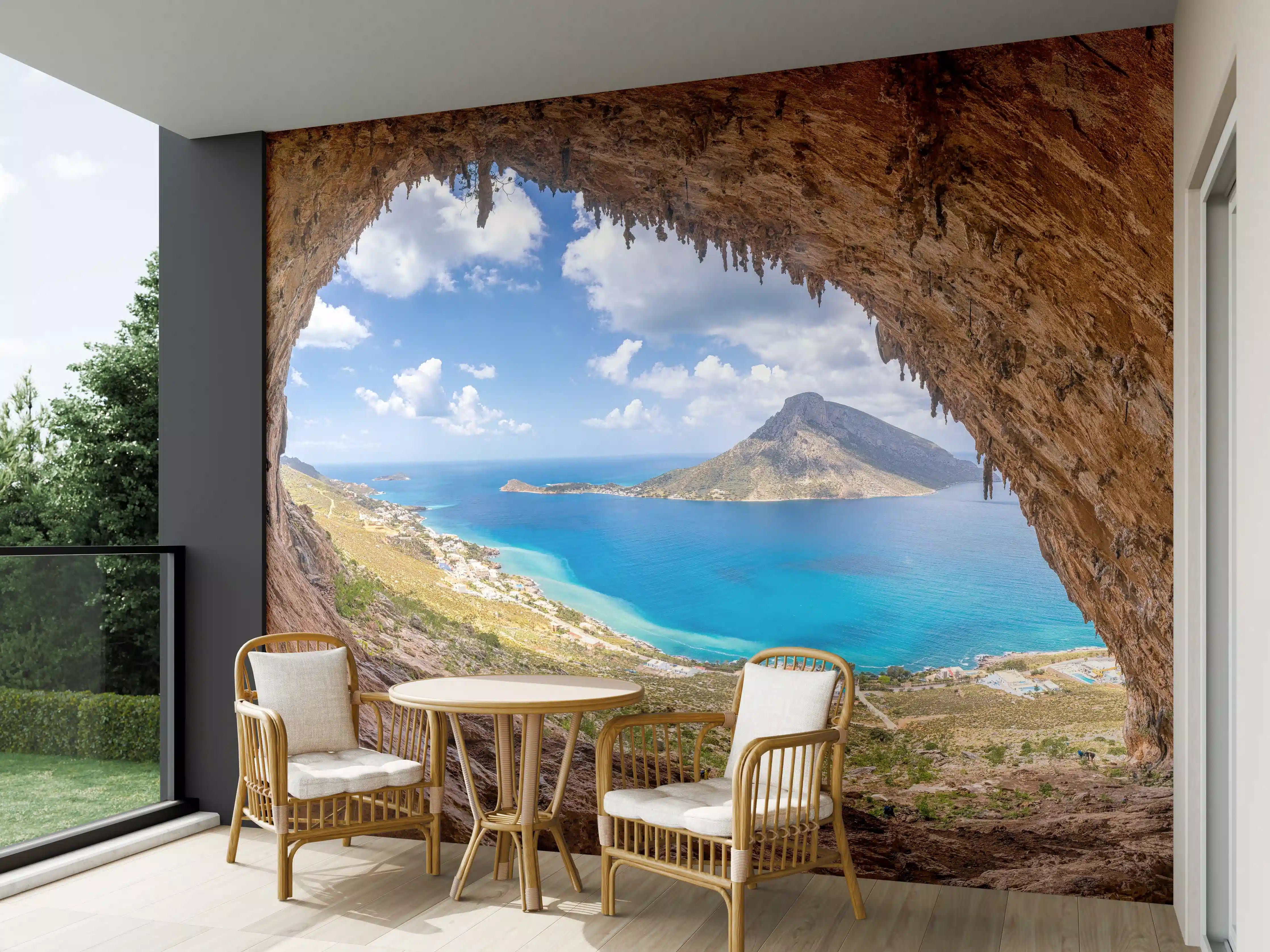 Wandverkleidung außen - Die berühmte Grande Grotta mit Blick aufs Meer
