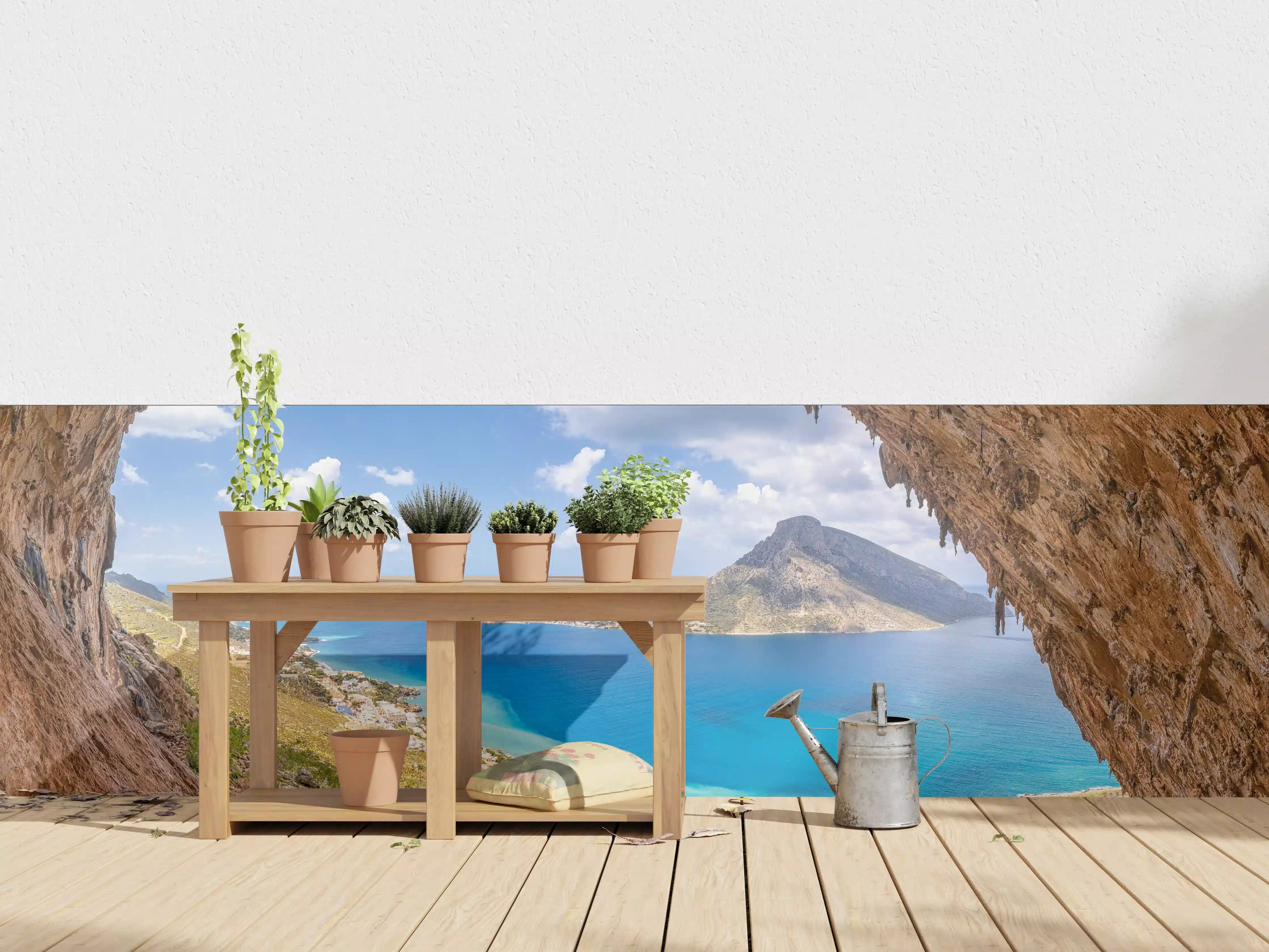 Wandverkleidung außen - Die berühmte Grande Grotta mit Blick aufs Meer