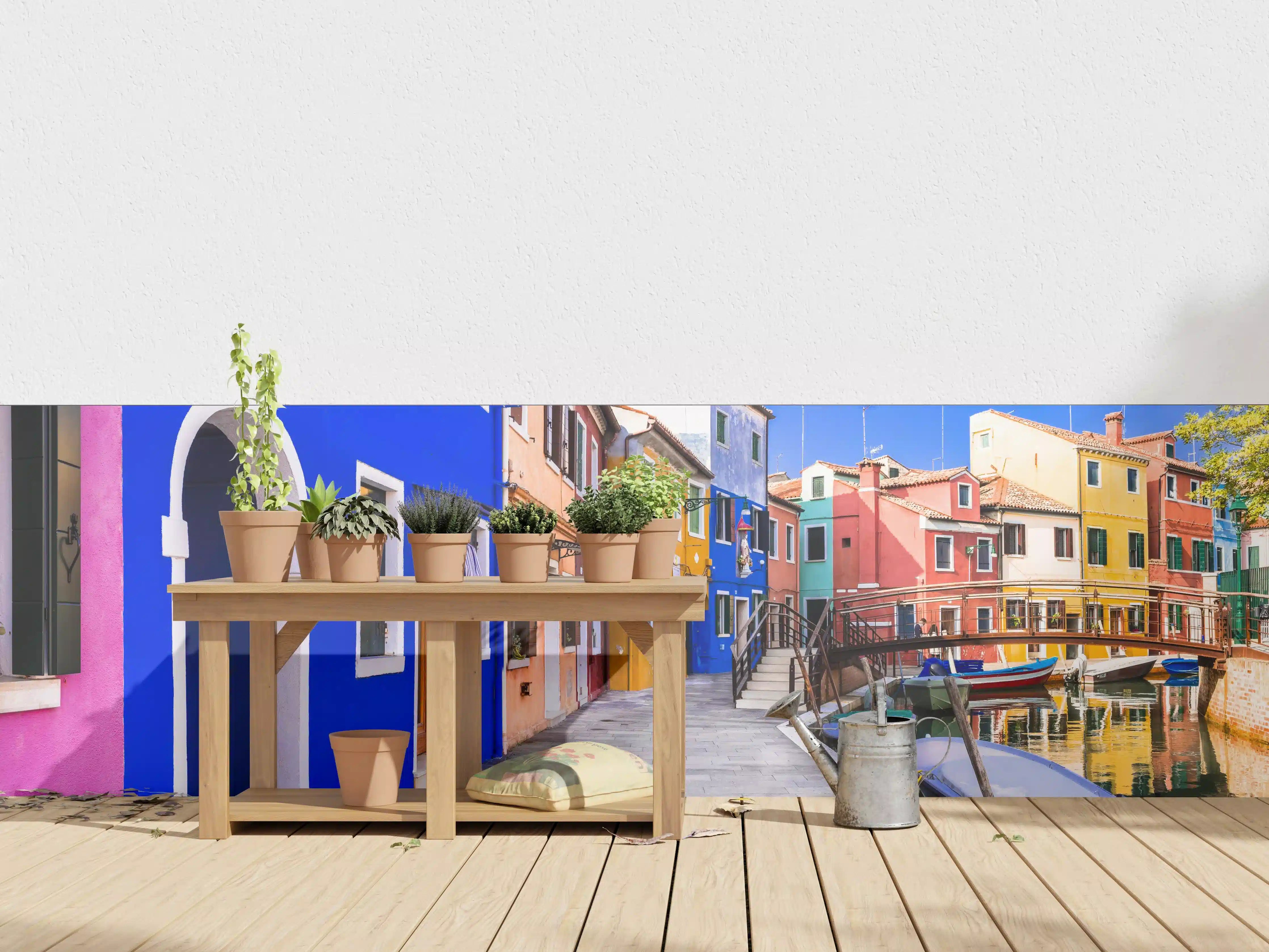Wandverkleidung außen - Die farbenfrohe Insel Burano
