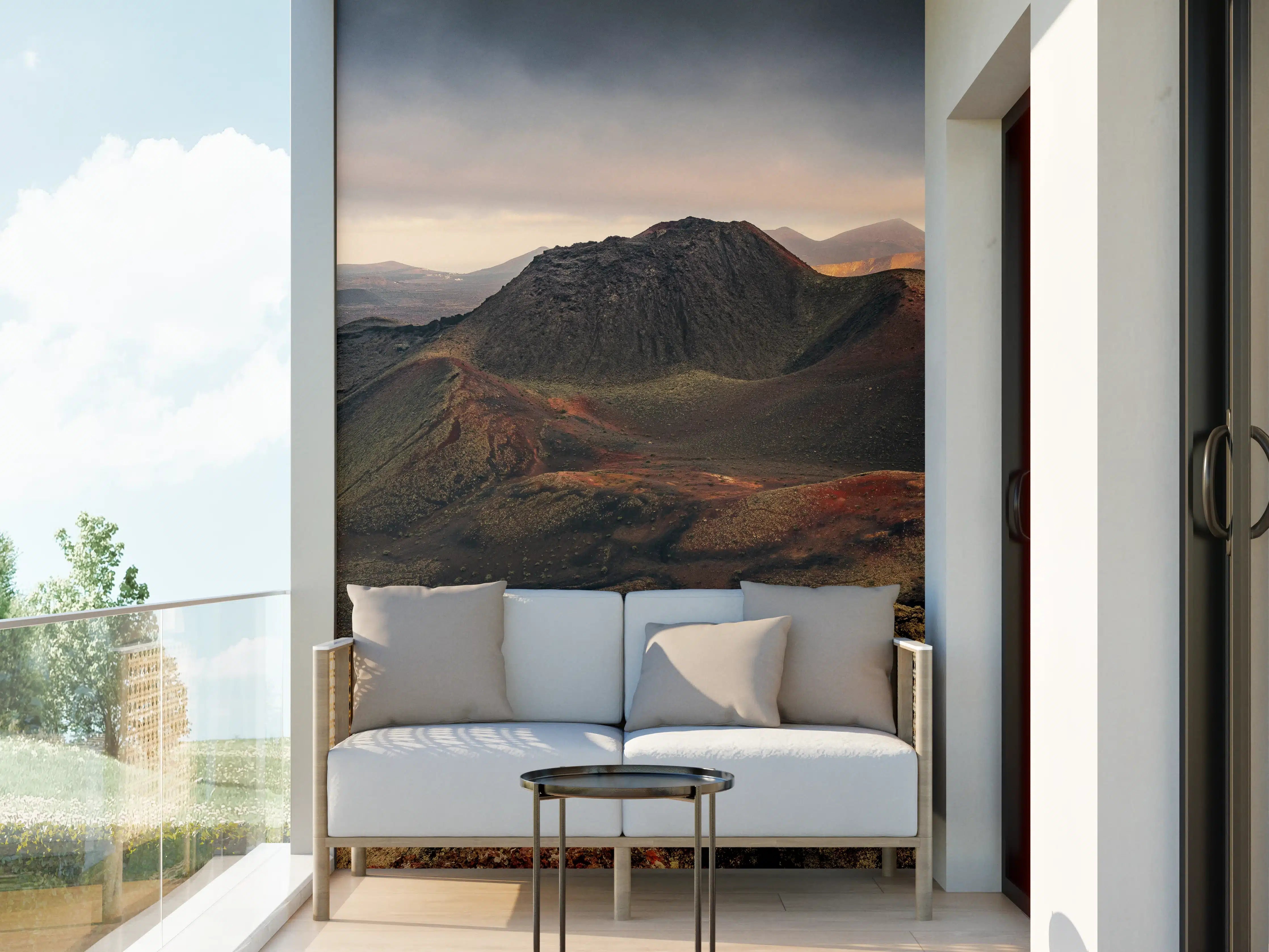 Wandverkleidung außen - Dramatische Vulkan-Landschaft Lanzarote