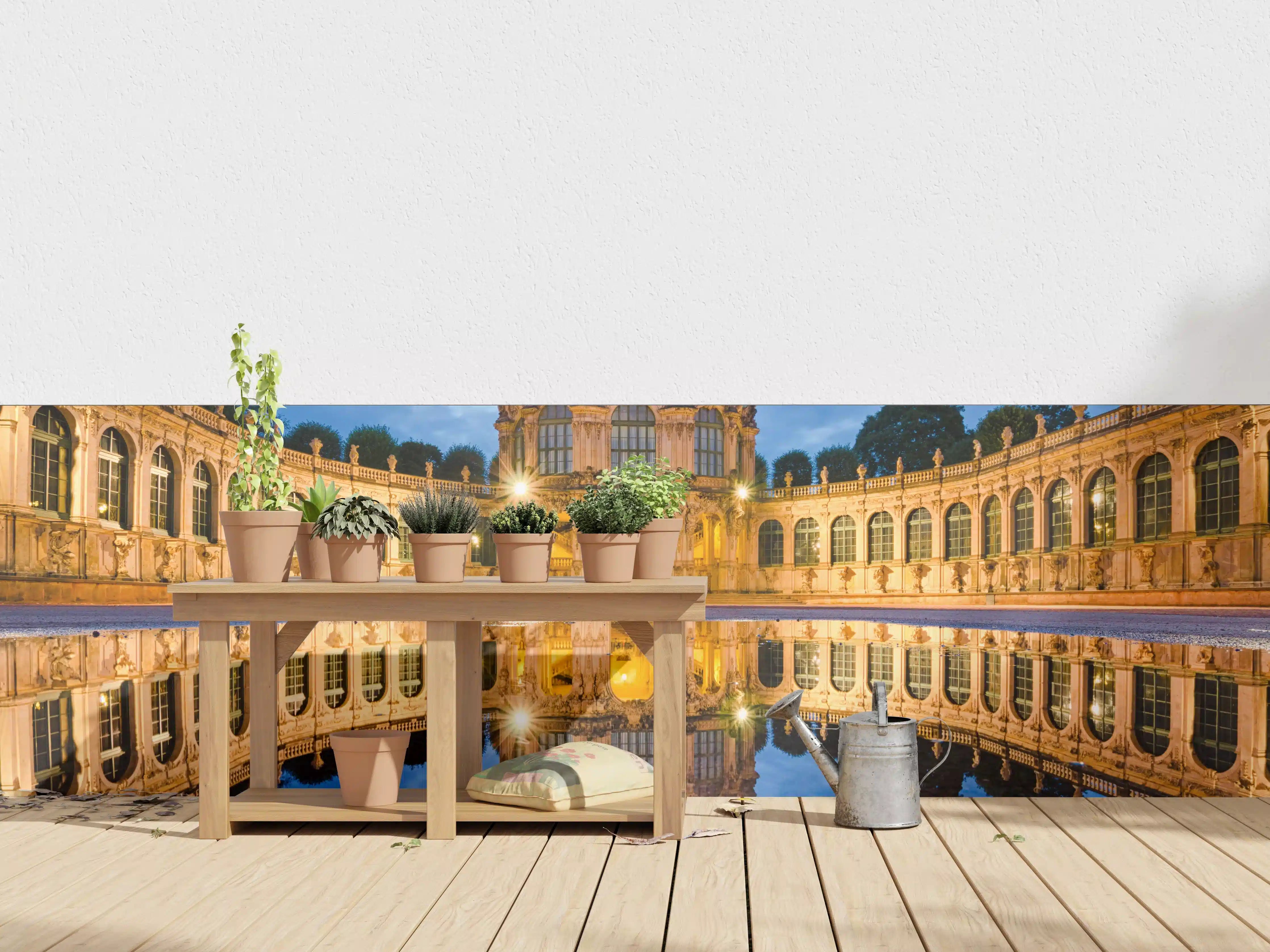 Wandverkleidung außen - Dresdner Zwinger mit Reflexion