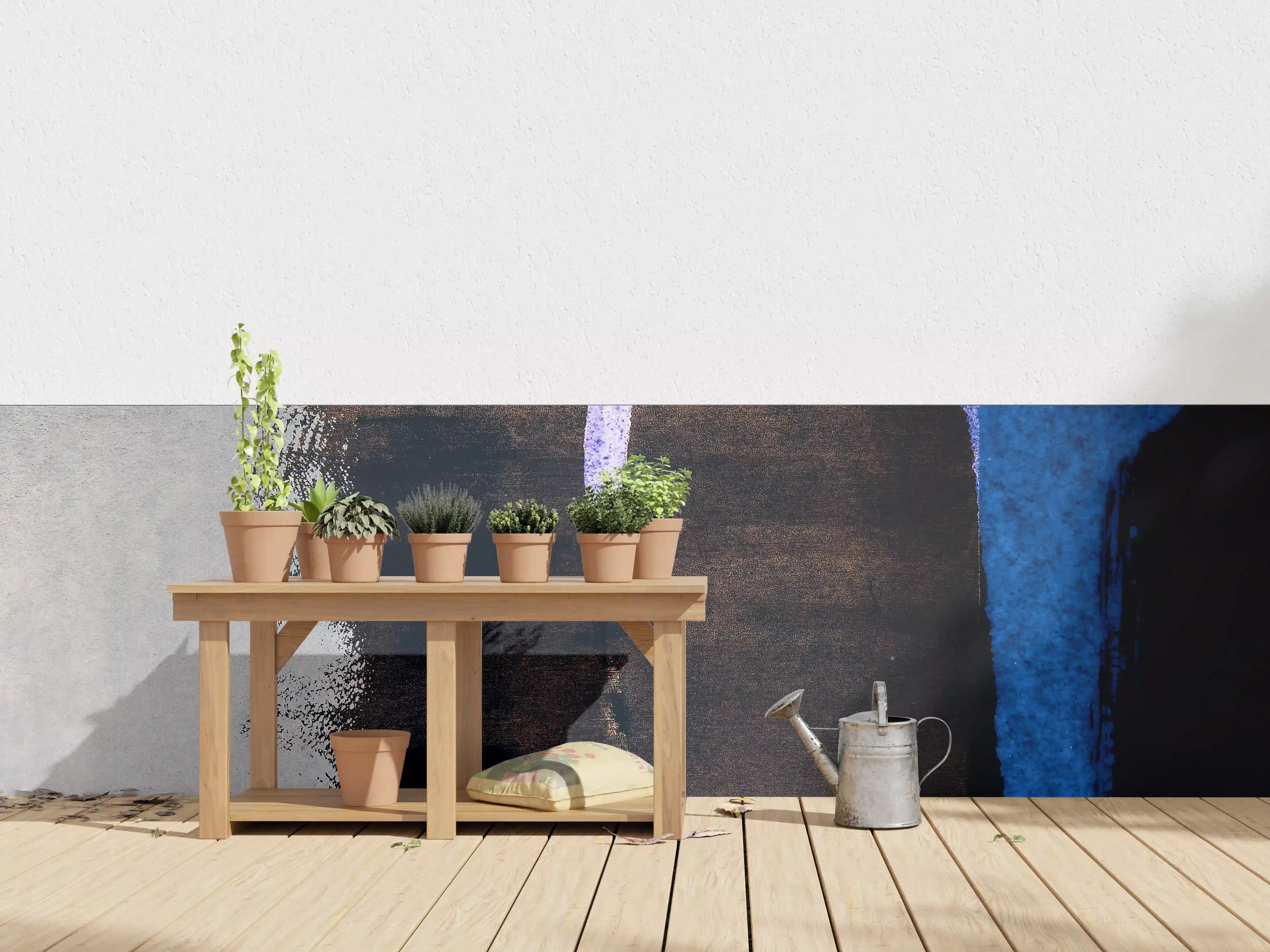 Wandverkleidung außen - Dunkle Reflexion Abstrakte Kunst