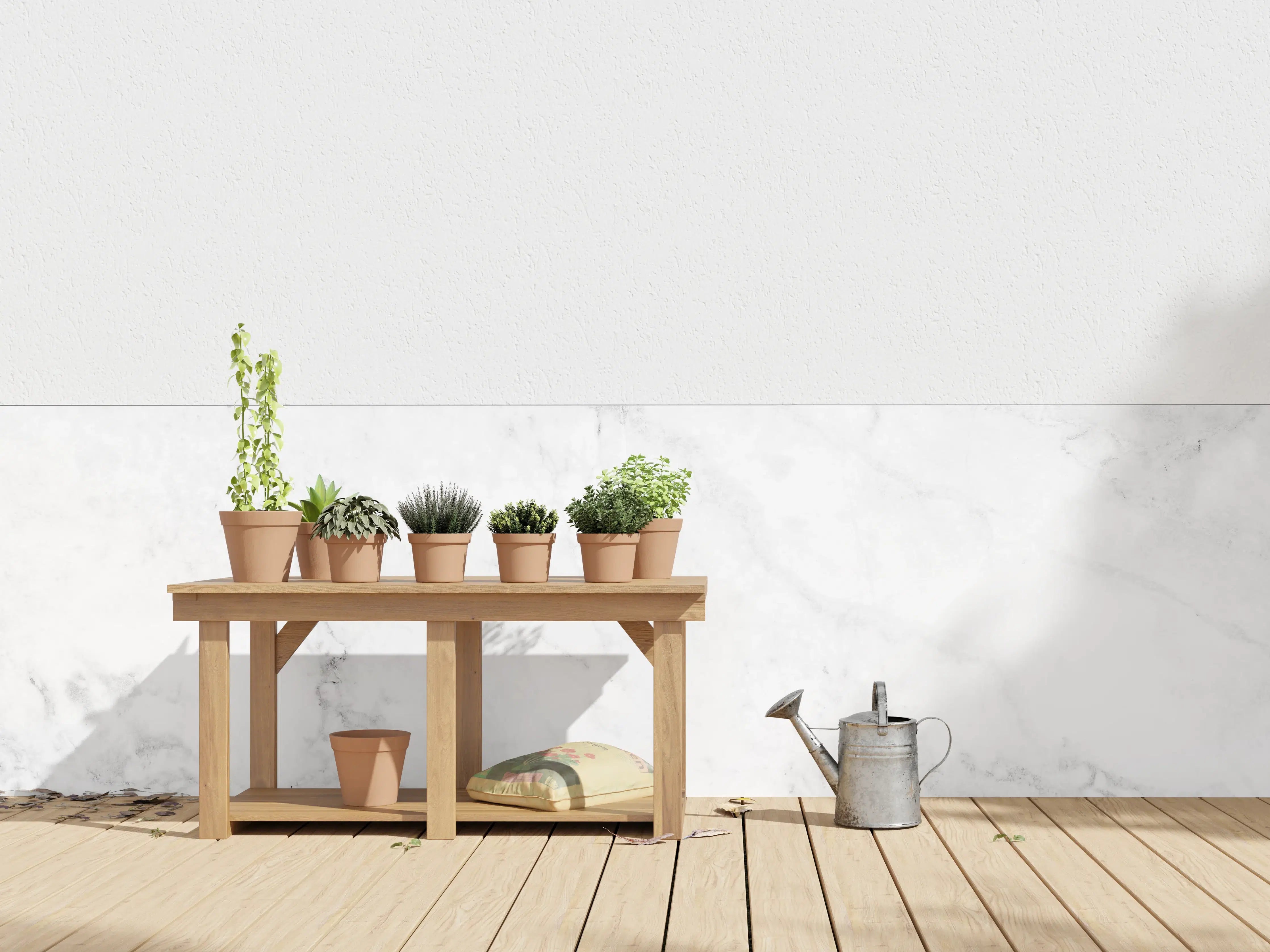 Wandverkleidung außen - Edler Weiß-Marmor-Effekt