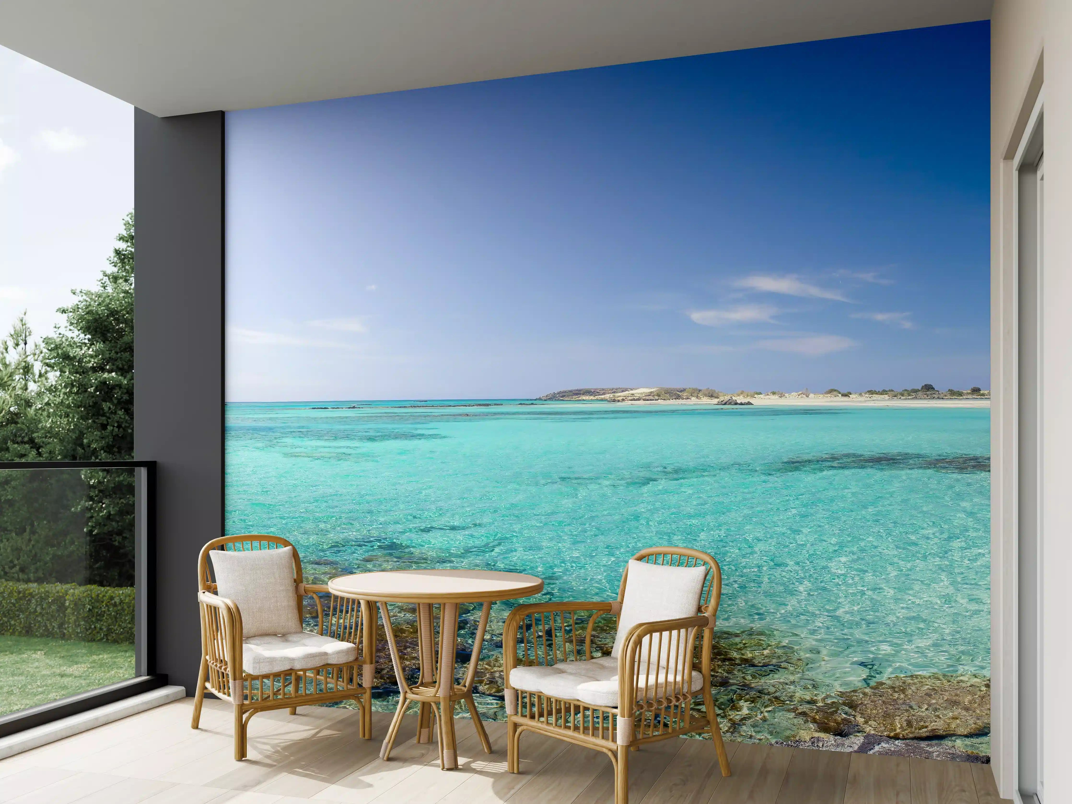 Wandverkleidung außen - Elafonisi Strand Panorama