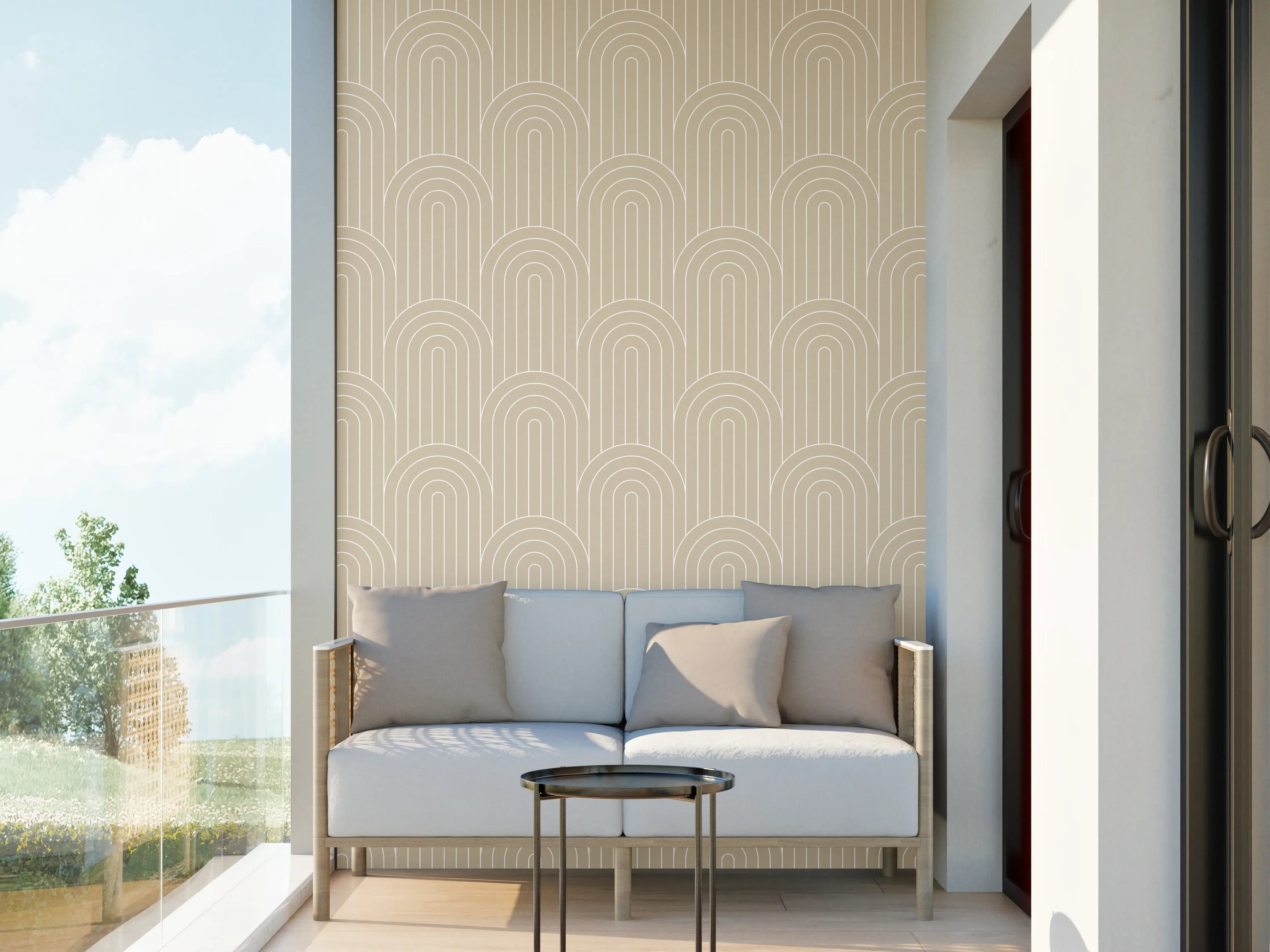 Wandverkleidung außen - Elegante Arcate in Creme