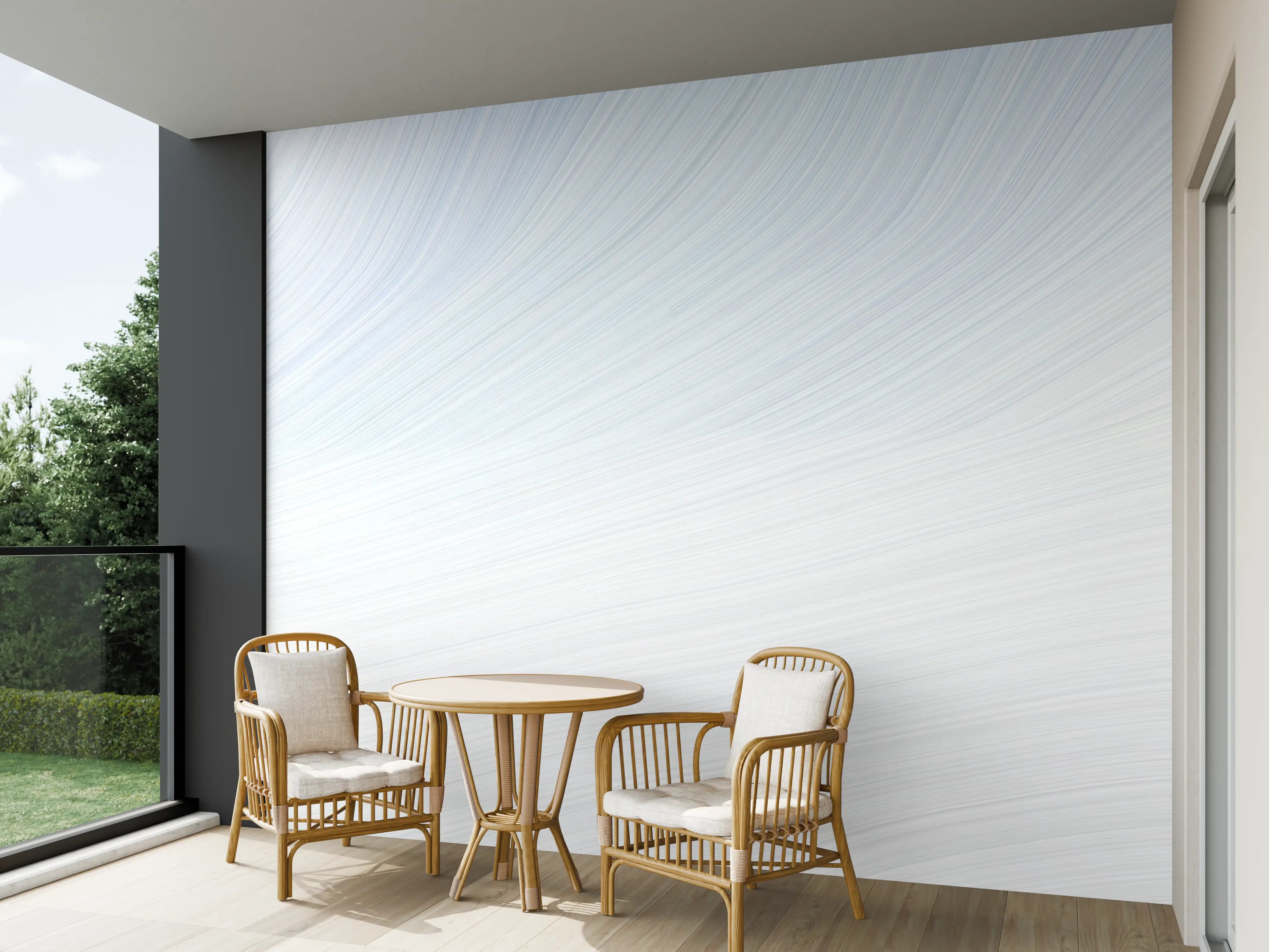 Wandverkleidung außen - Elegante weiße und graue Marmor-Textur