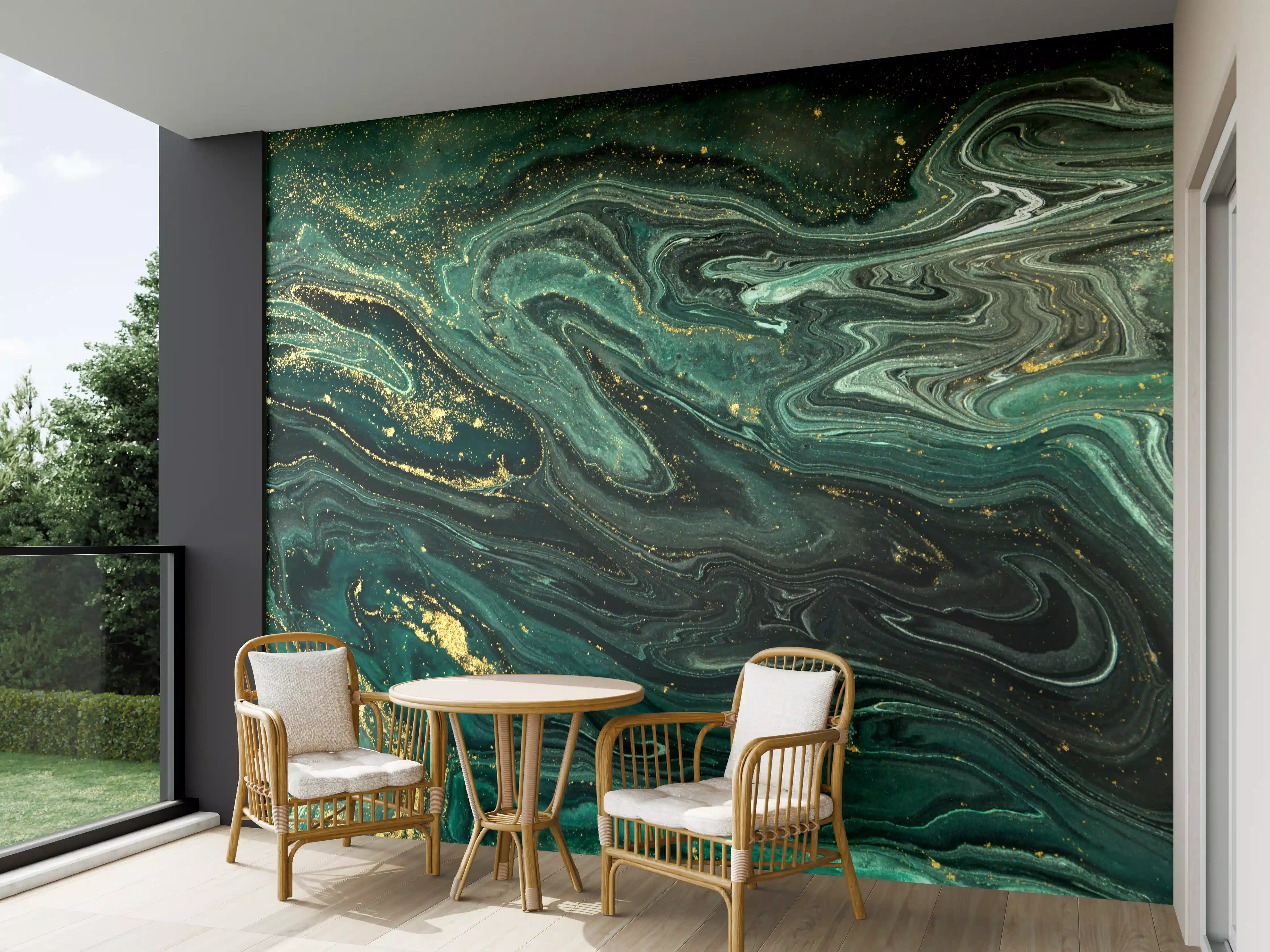 Wandverkleidung außen - Eleganter Grau-Weiße Marmor-Textur
