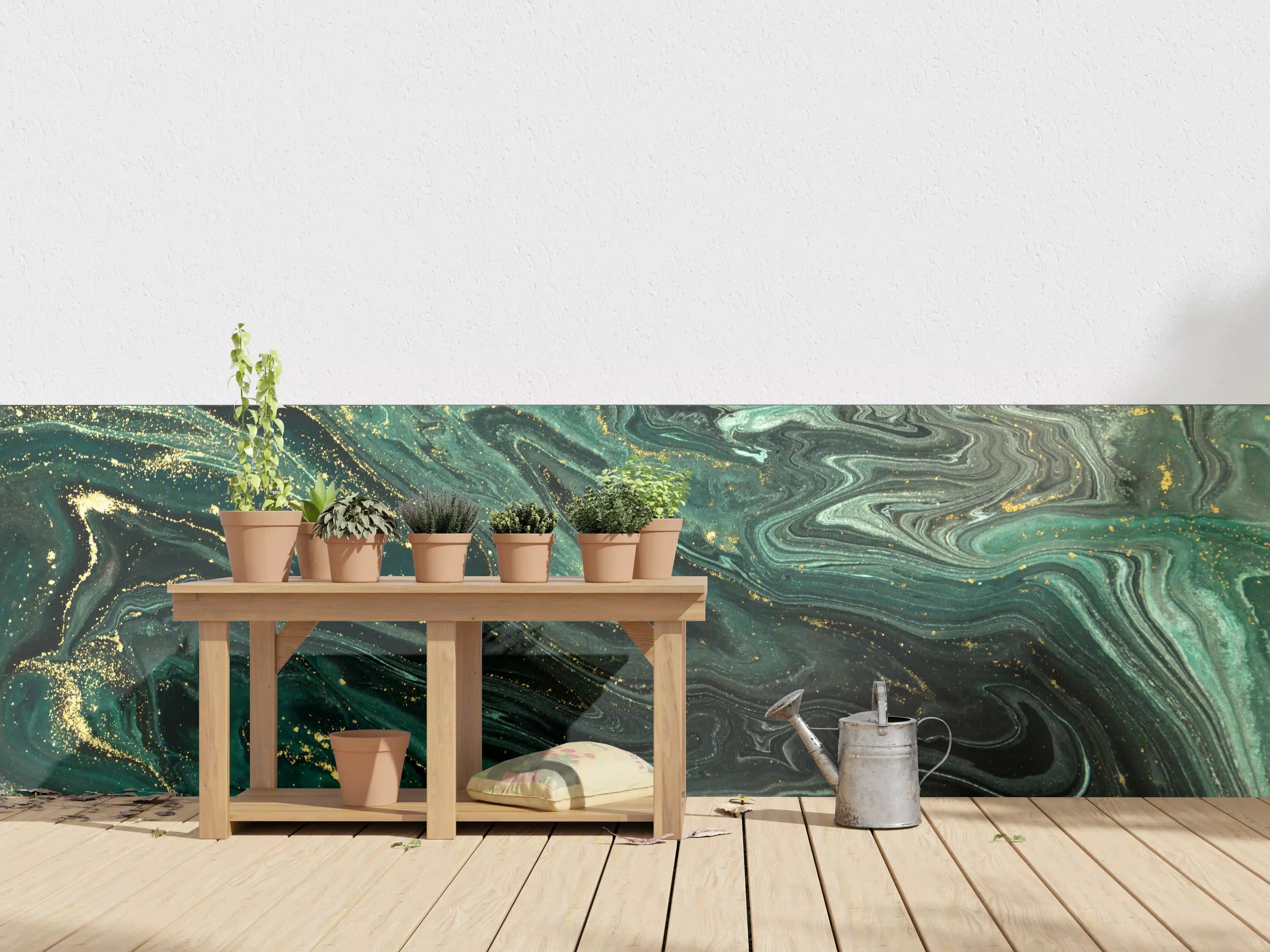 Wandverkleidung außen - Eleganter Grau-Weiße Marmor-Textur