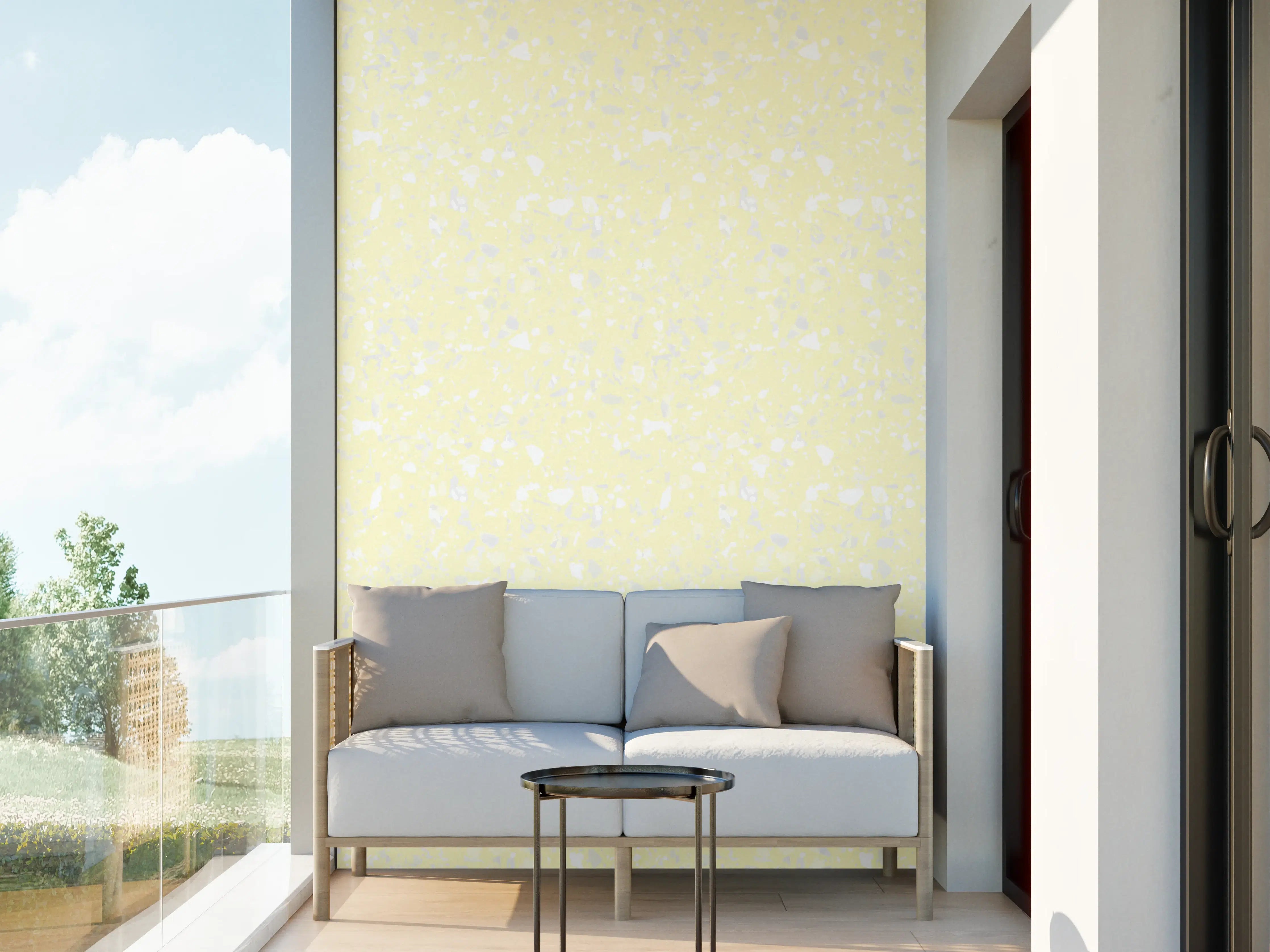 Wandverkleidung außen - Eleganter Weiß-Grau-Marmor mit subtilem Graunuanceffekt