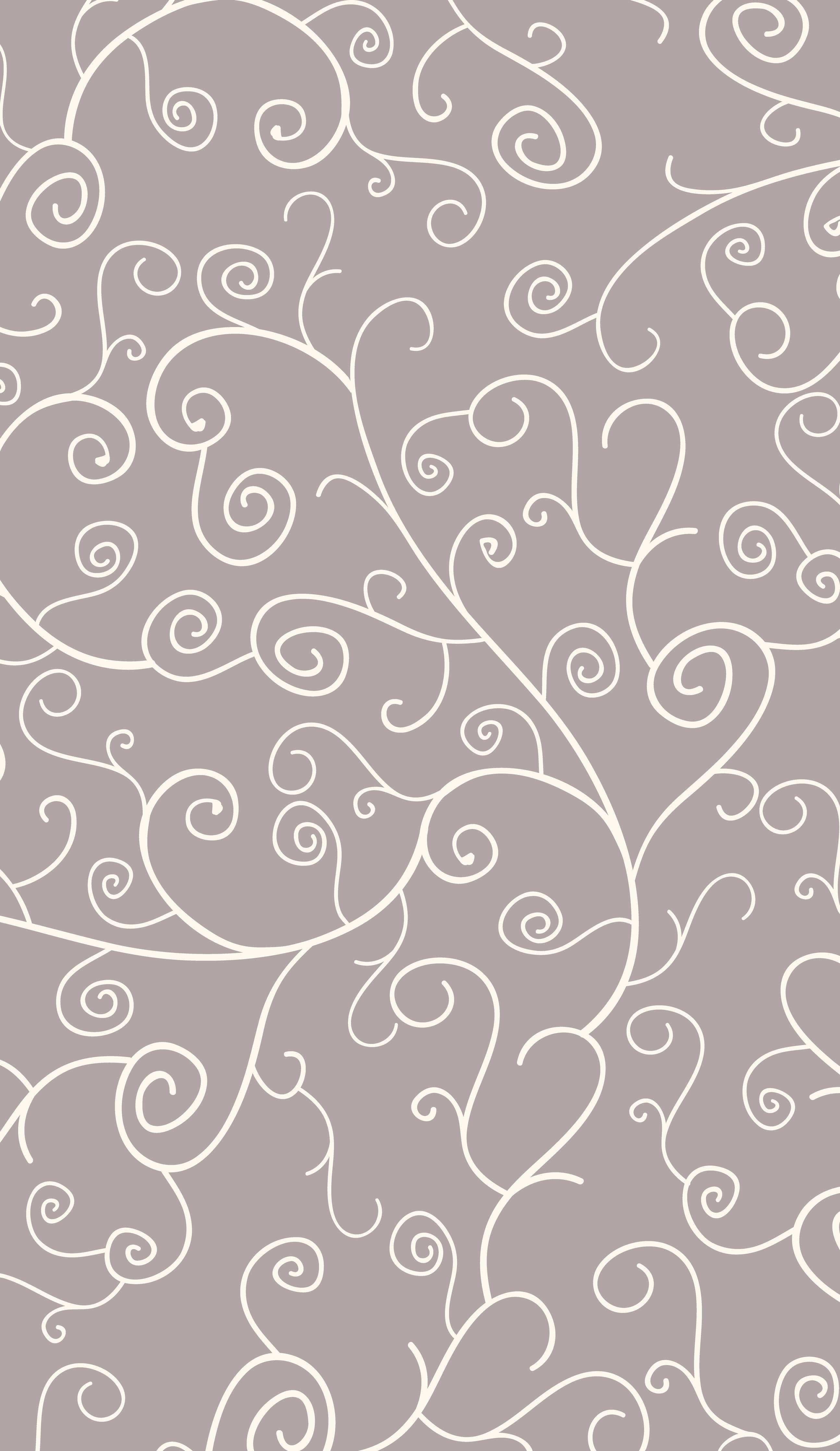 Wandverkleidung außen-Elegantes Grau-Weiß Swirl Muster