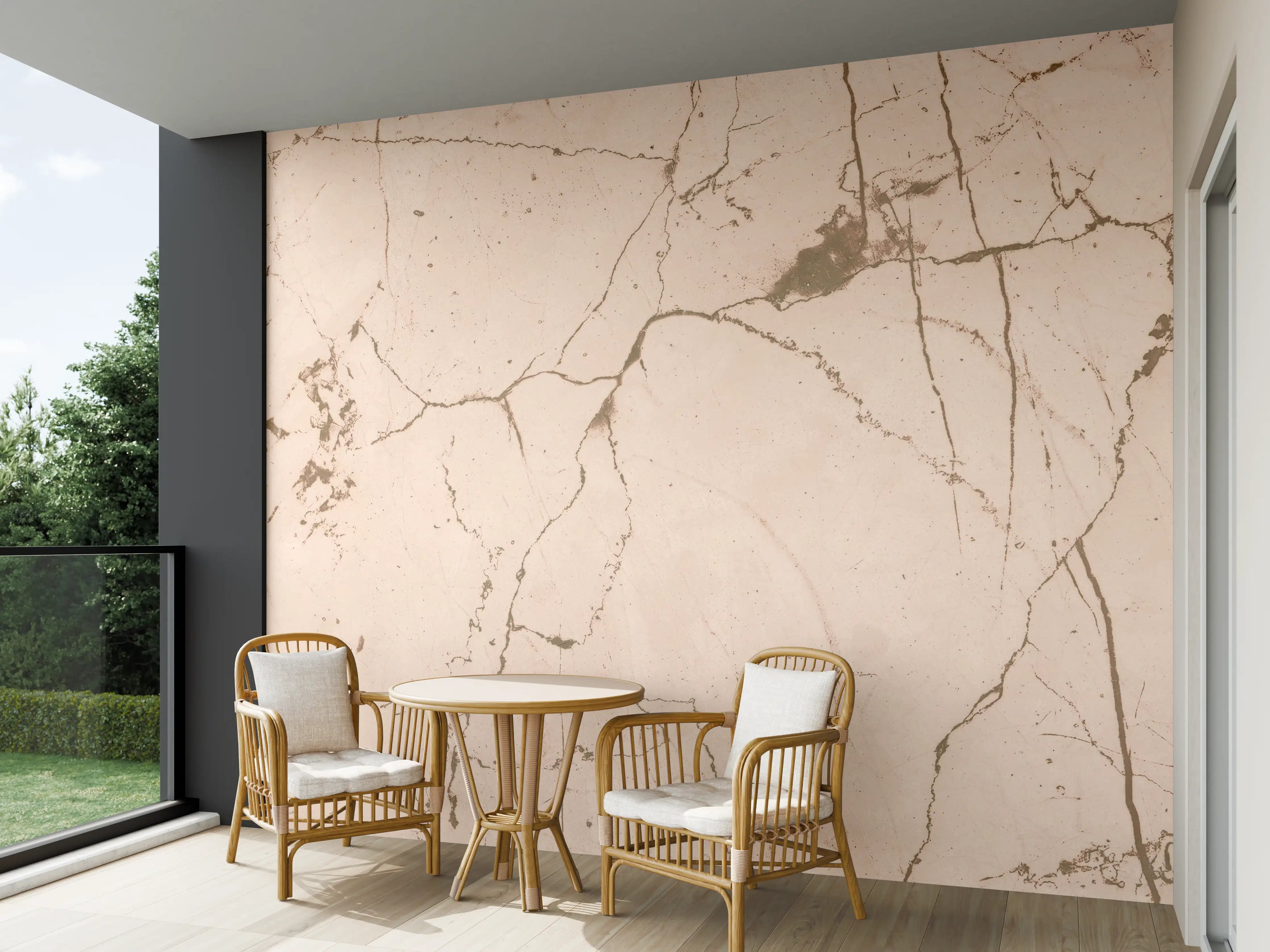 Wandverkleidung außen - Elfenbeinfarbener OnyxmarmoR