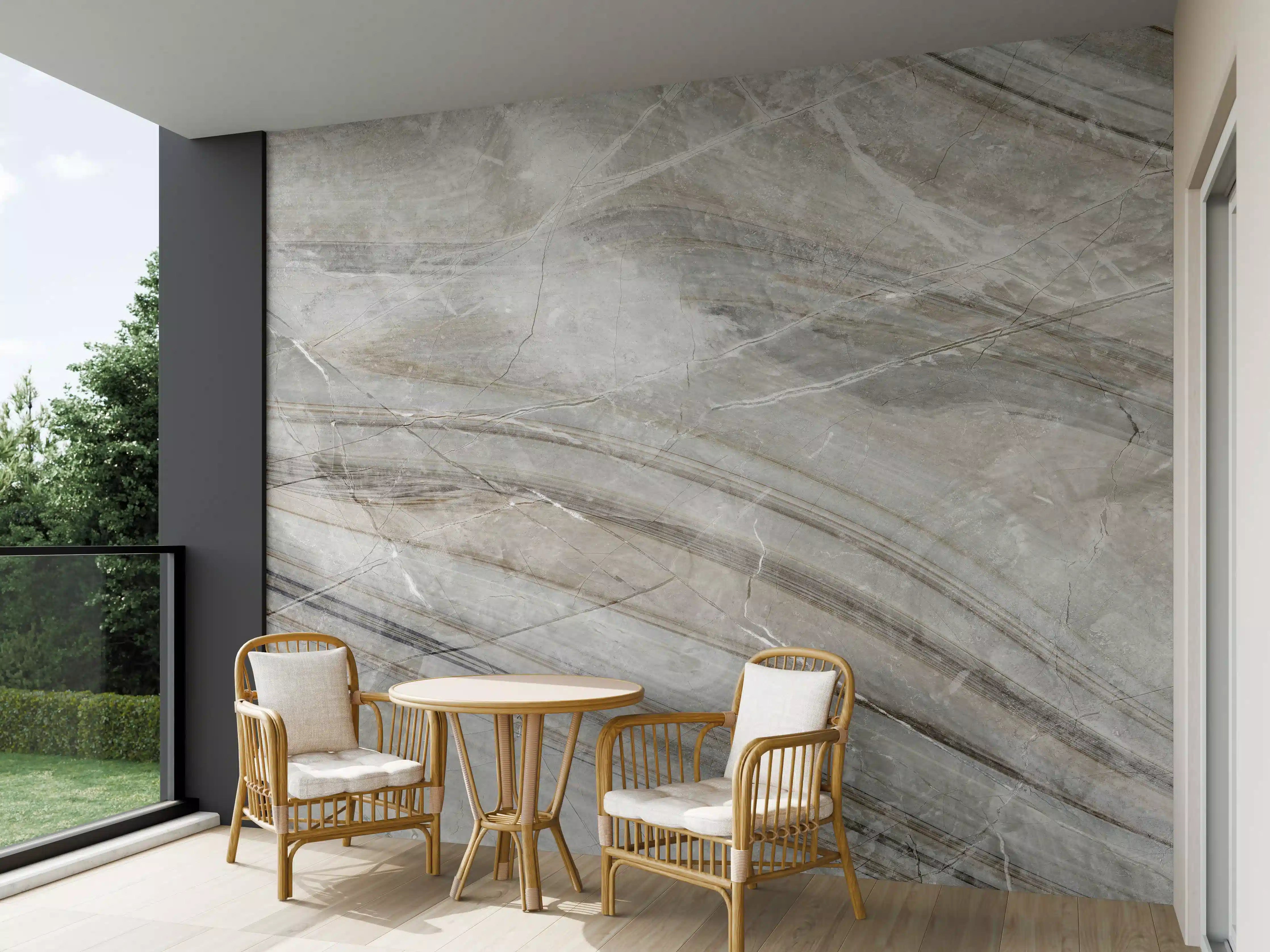 Wandverkleidung außen - Emperador-Marmor