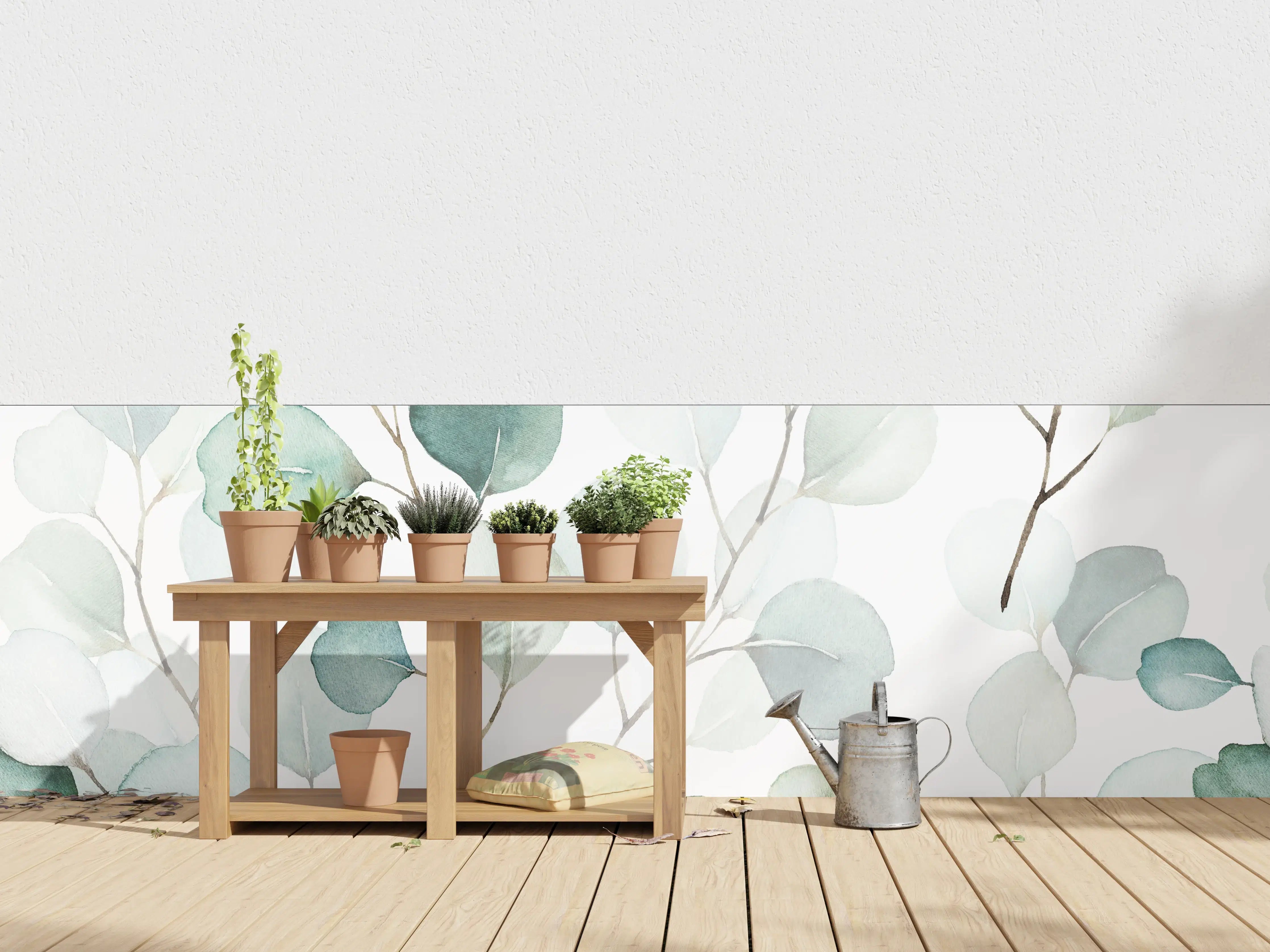 Wandverkleidung außen - Eukalyptus Aquarell