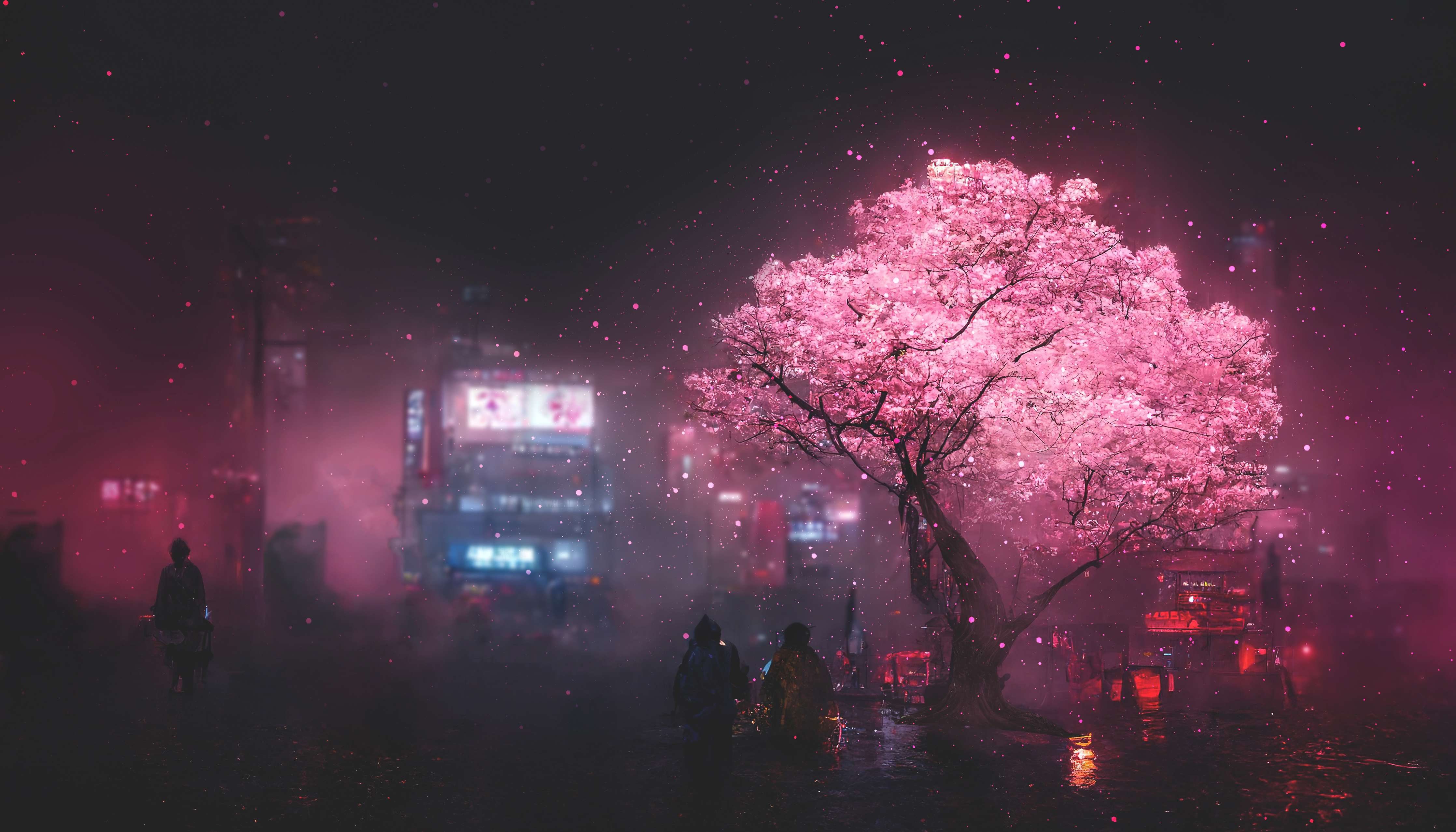 Wandverkleidung außen-Fantasy Nacht - Japan