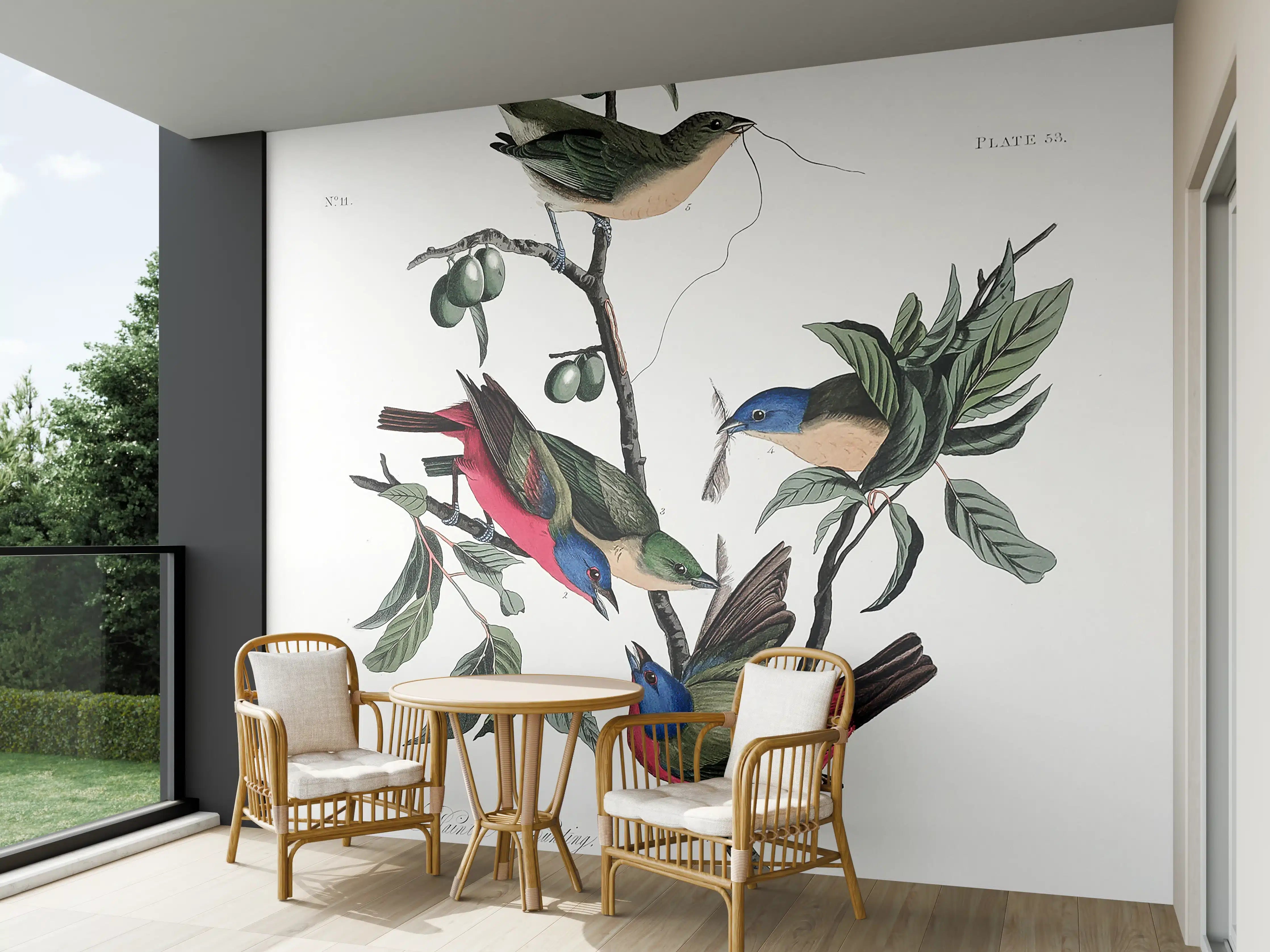 Wandverkleidung außen - Fink Portrait - John James Audubon