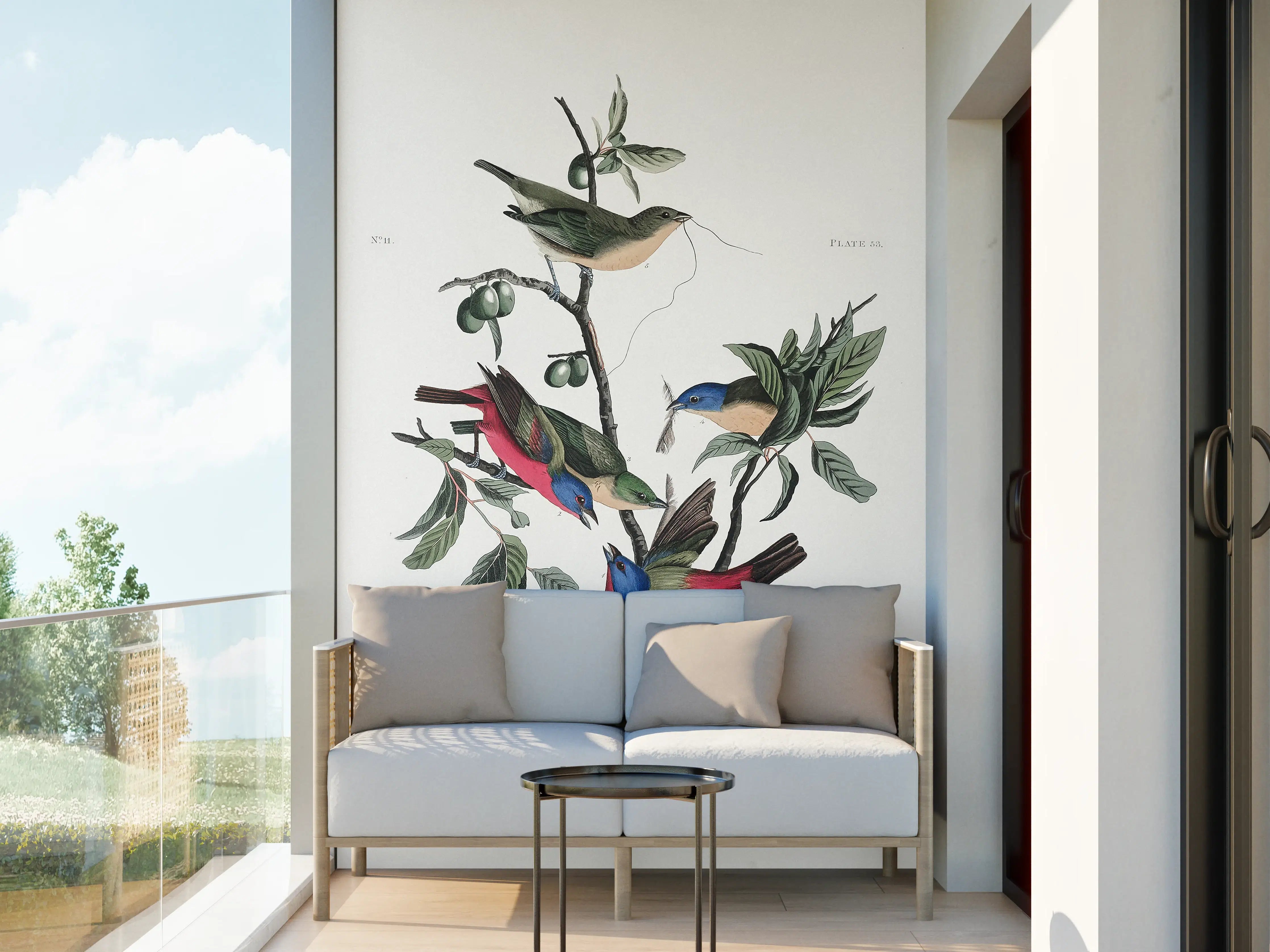 Wandverkleidung außen - Fink Portrait - John James Audubon