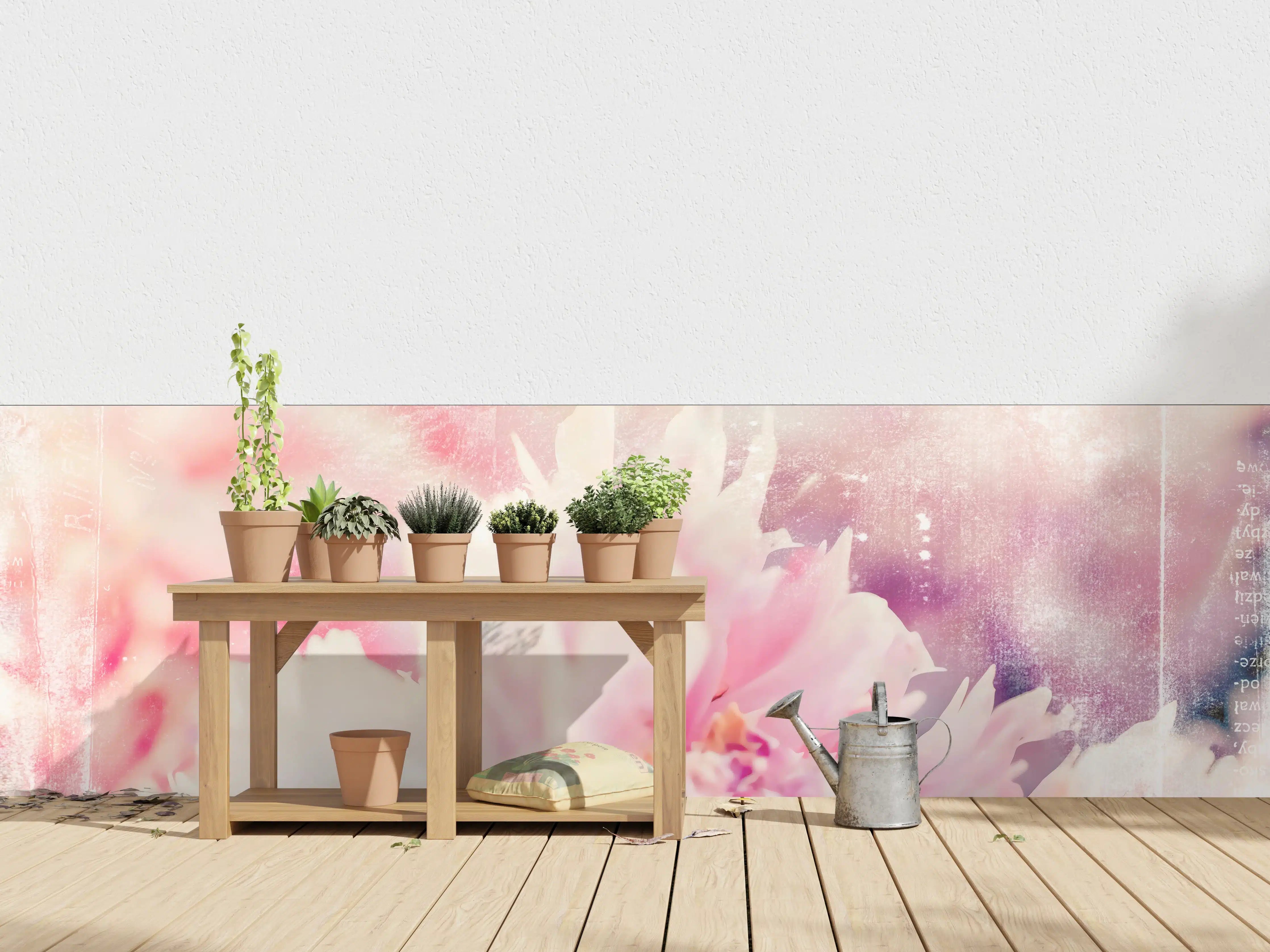 Wandverkleidung außen - Florale Darstellung