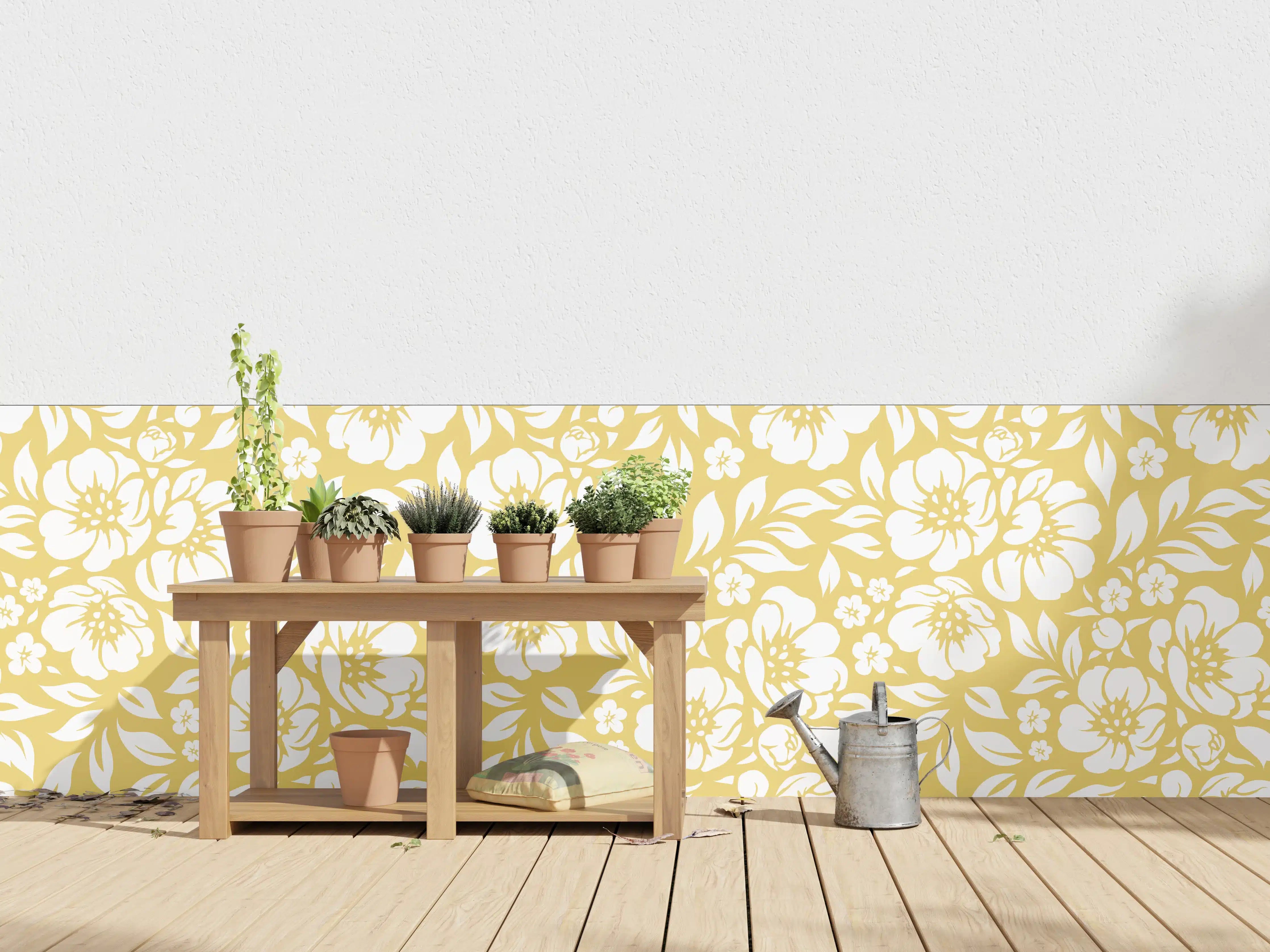 Wandverkleidung außen - Florale Gold-Details für elegante Räume
