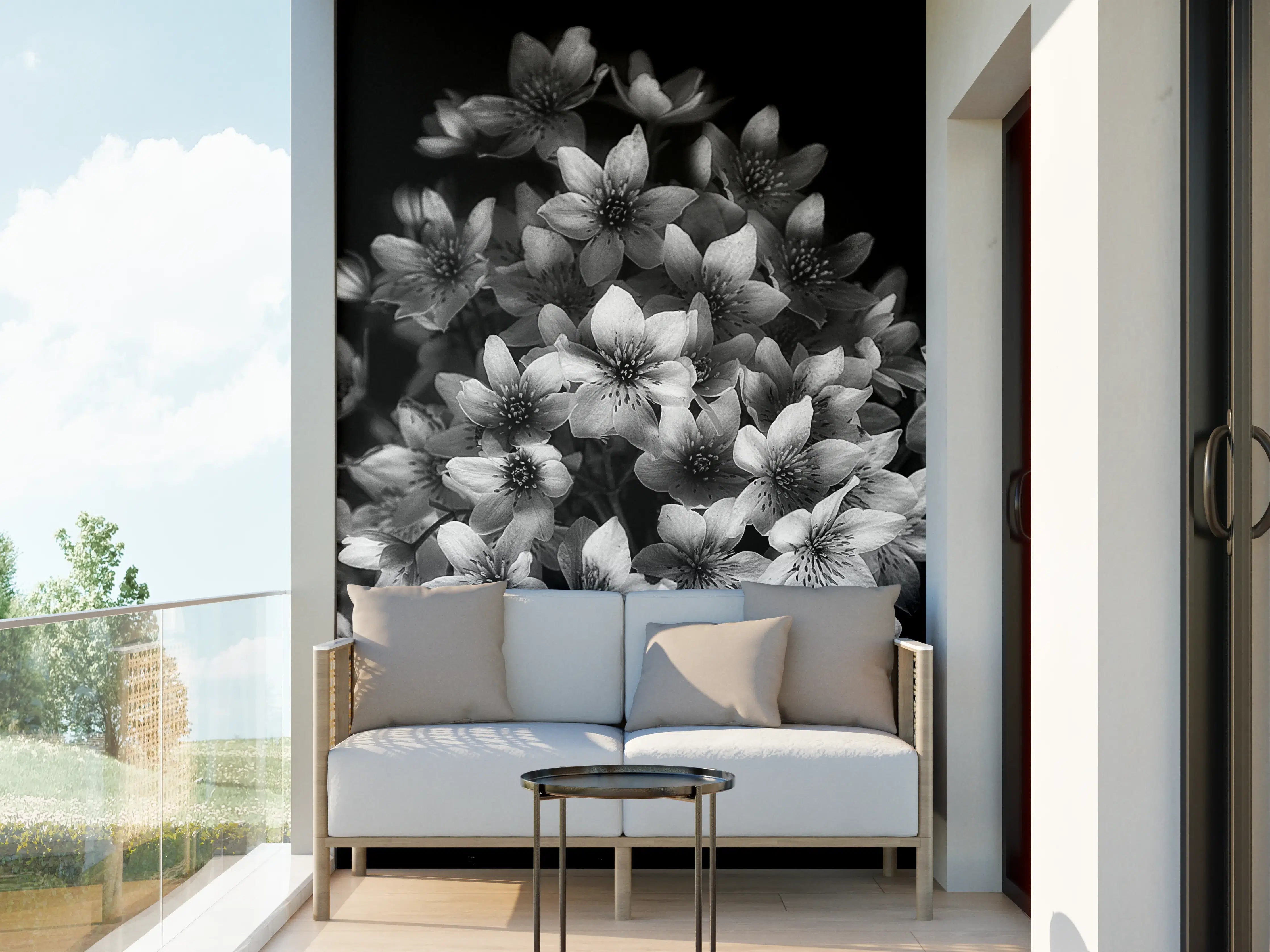 Wandverkleidung außen - Florale Kunst - Blumenstrauß