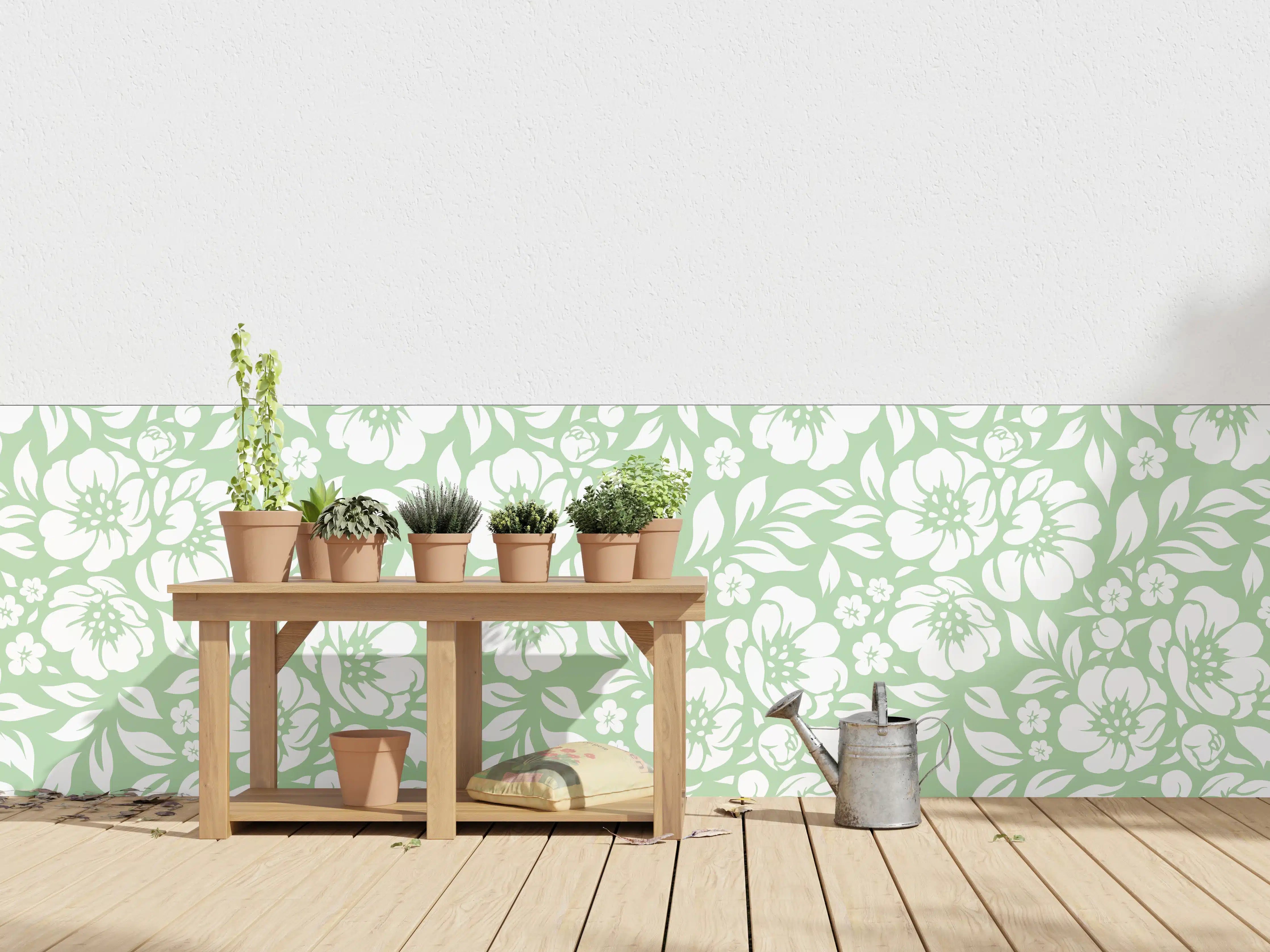 Wandverkleidung außen - Florale Muschio-Design
