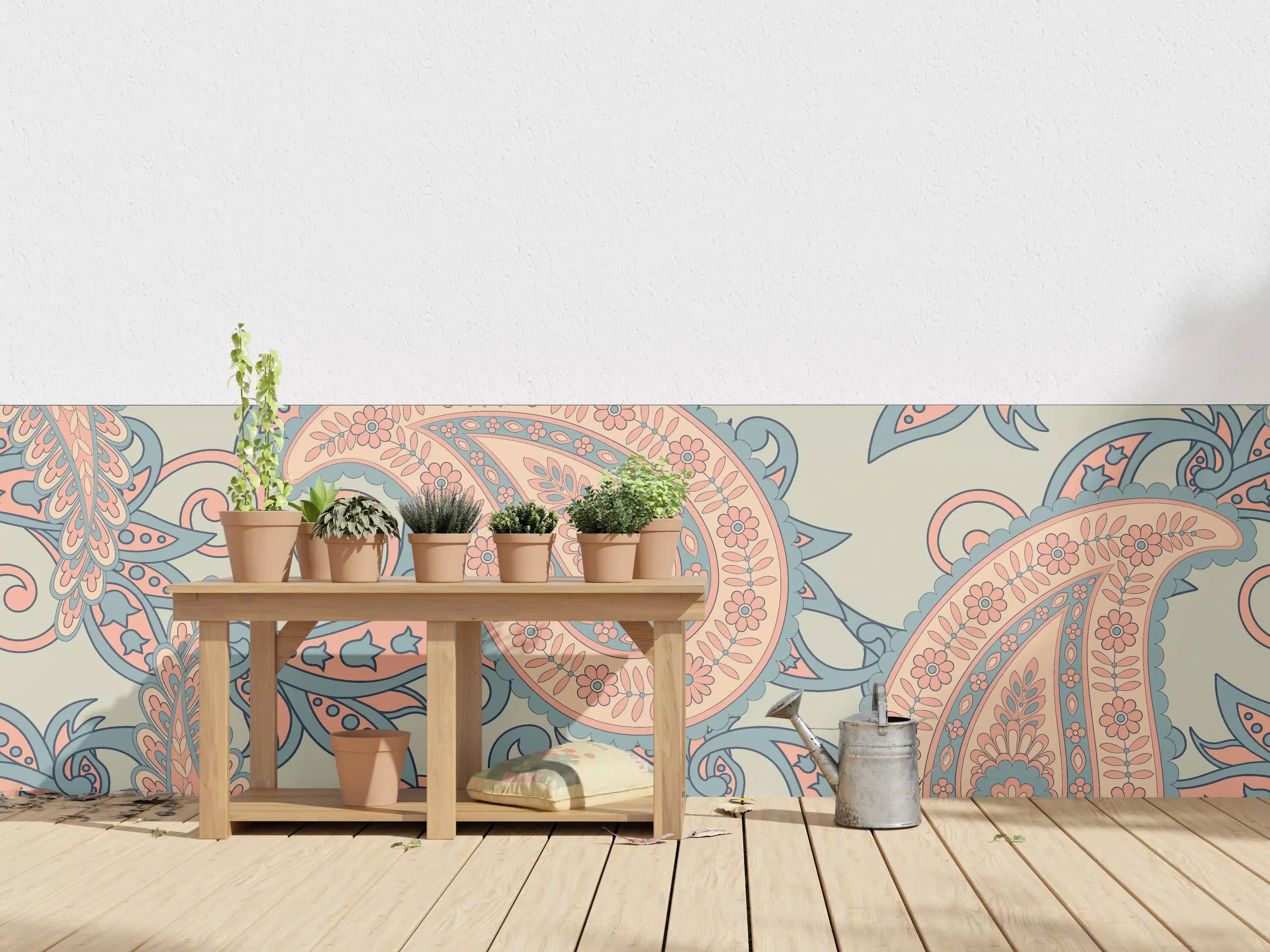 Wandverkleidung außen - Florales Design - orientalisches Muster
