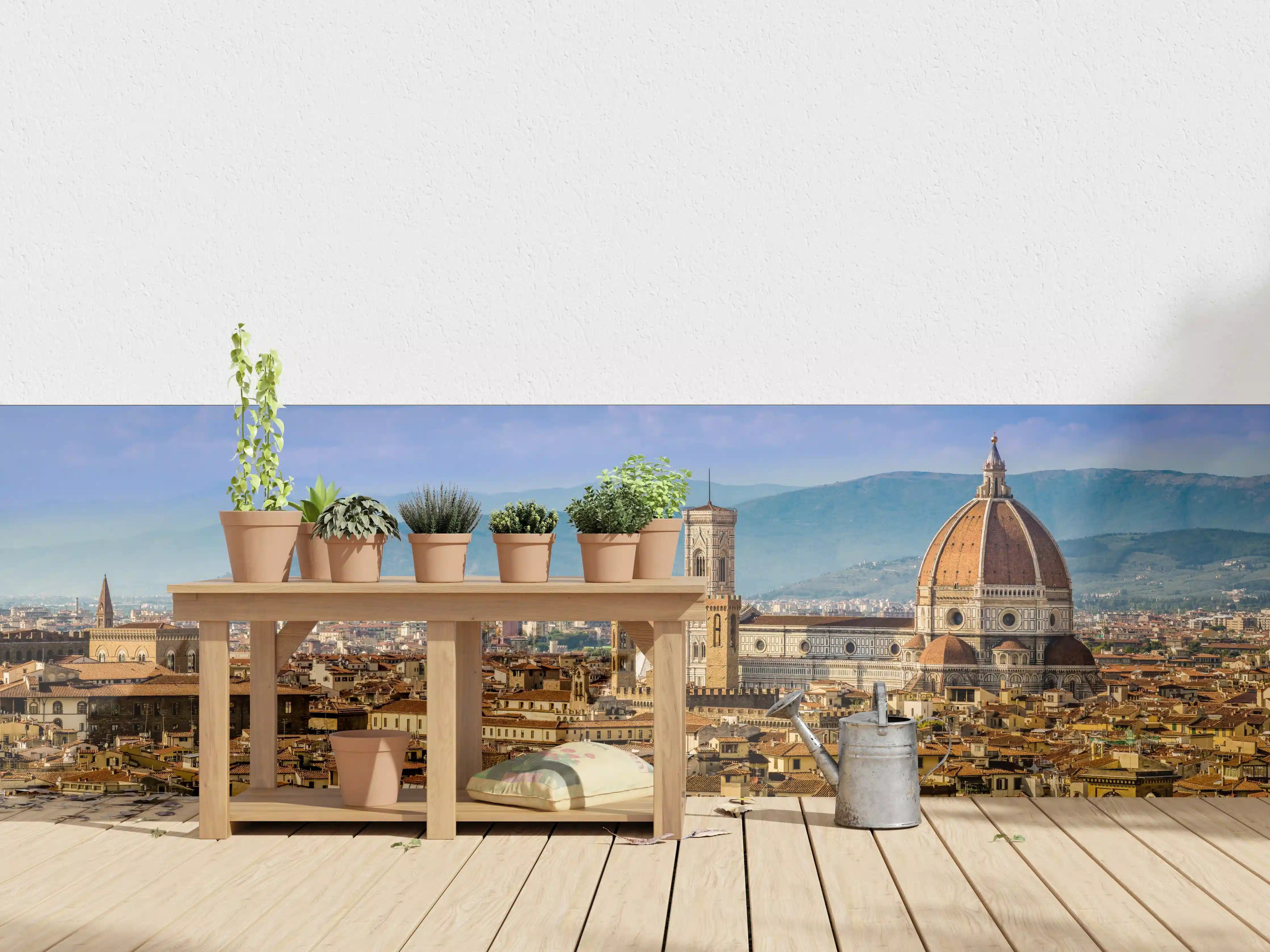 Wandverkleidung außen - Florenz Panorama mit Dom Siena und Uffizien