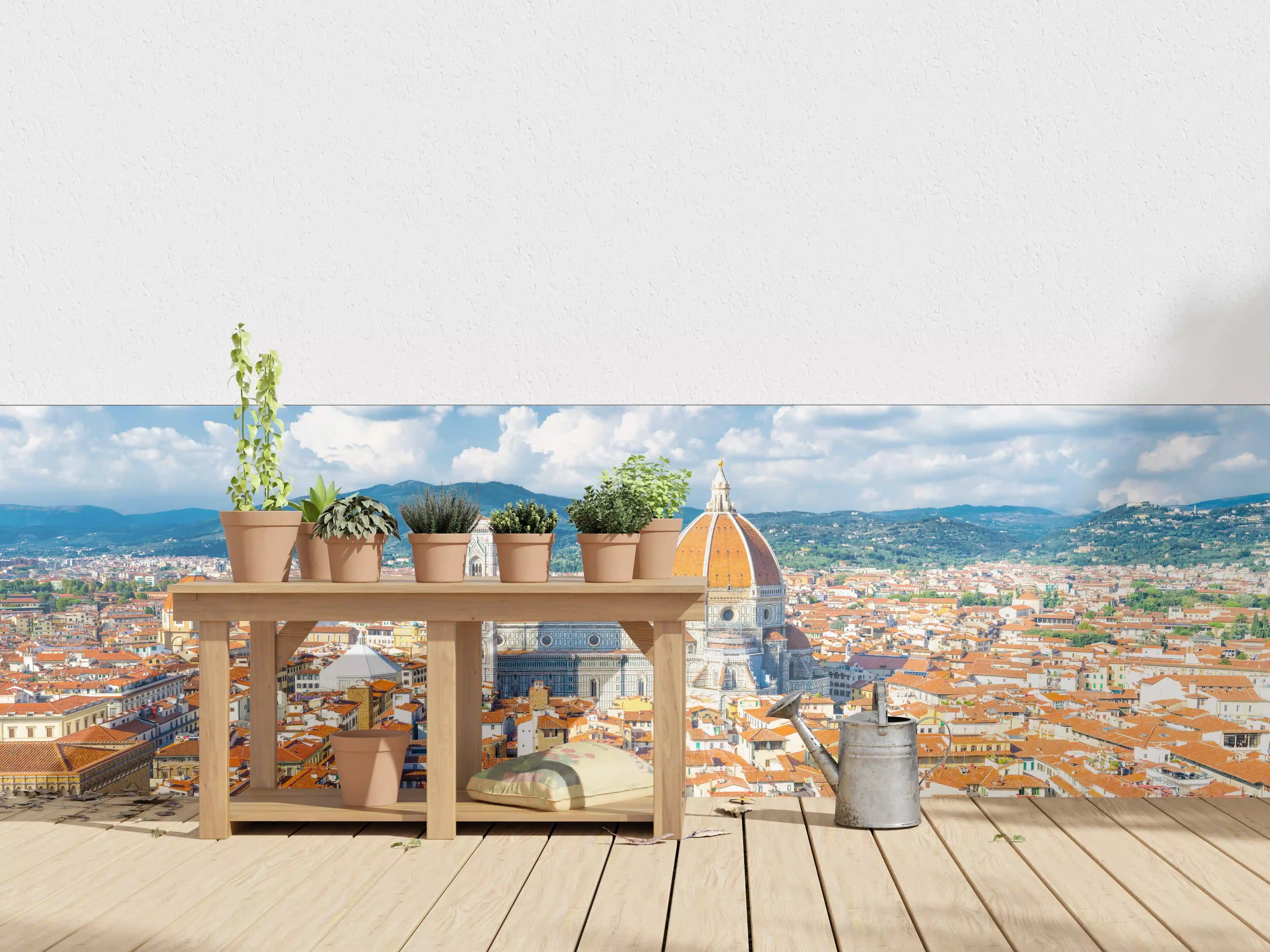 Wandverkleidung außen - Florenz Skyline mit Dom