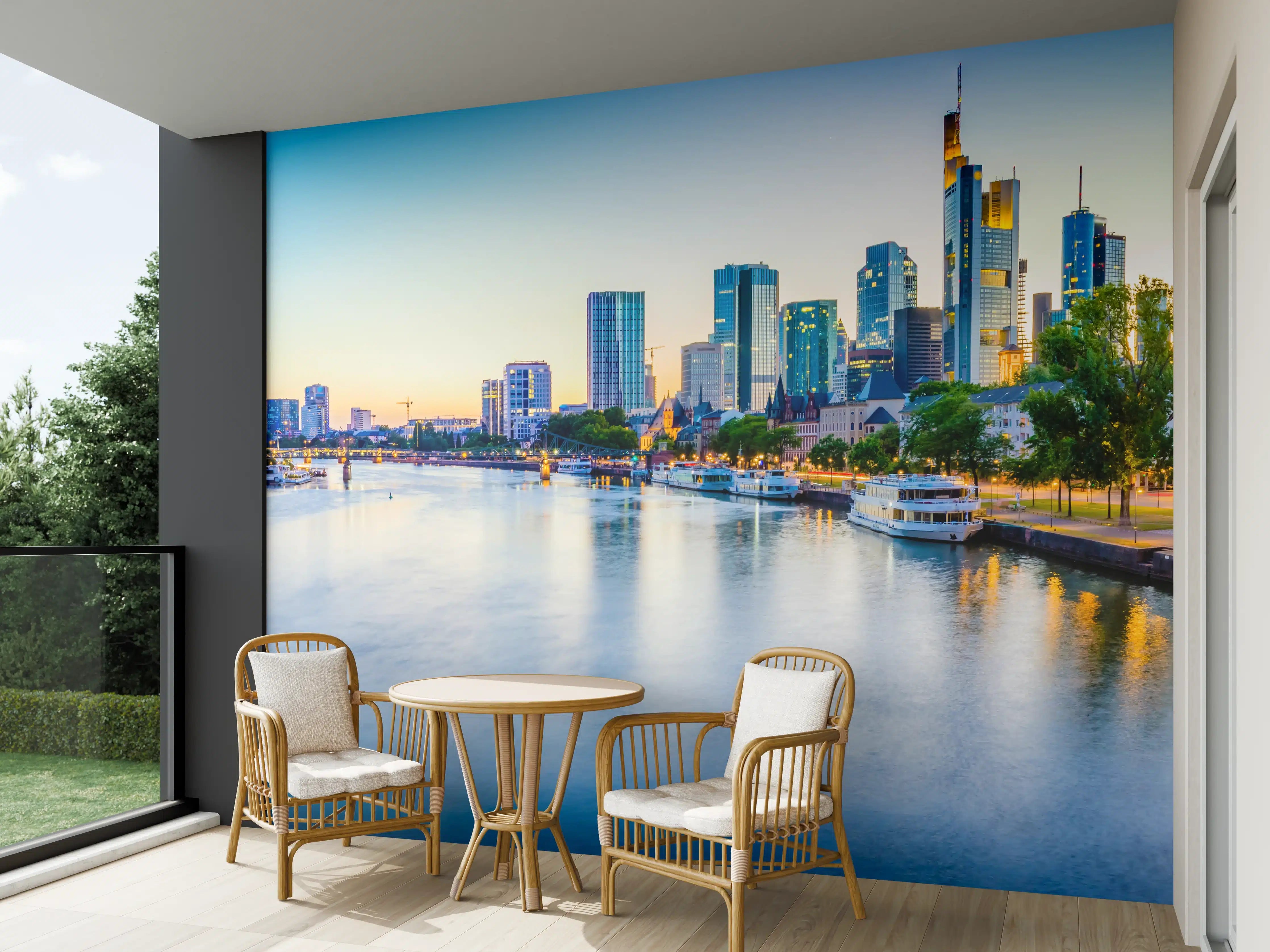 Wandverkleidung außen - Frankfurt Panorama Ostend