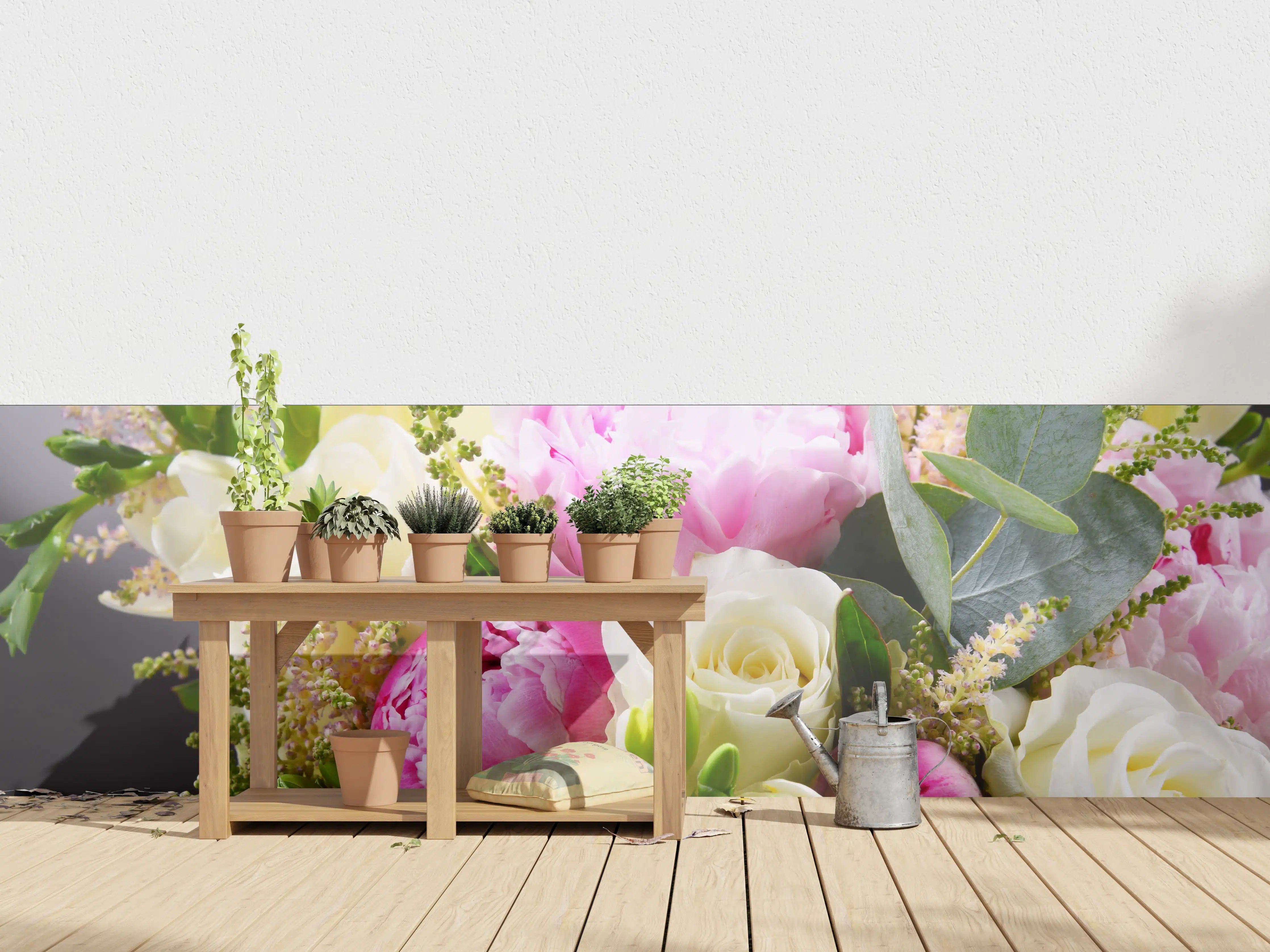 Wandverkleidung außen - Frischer Blumenstrauß Mix