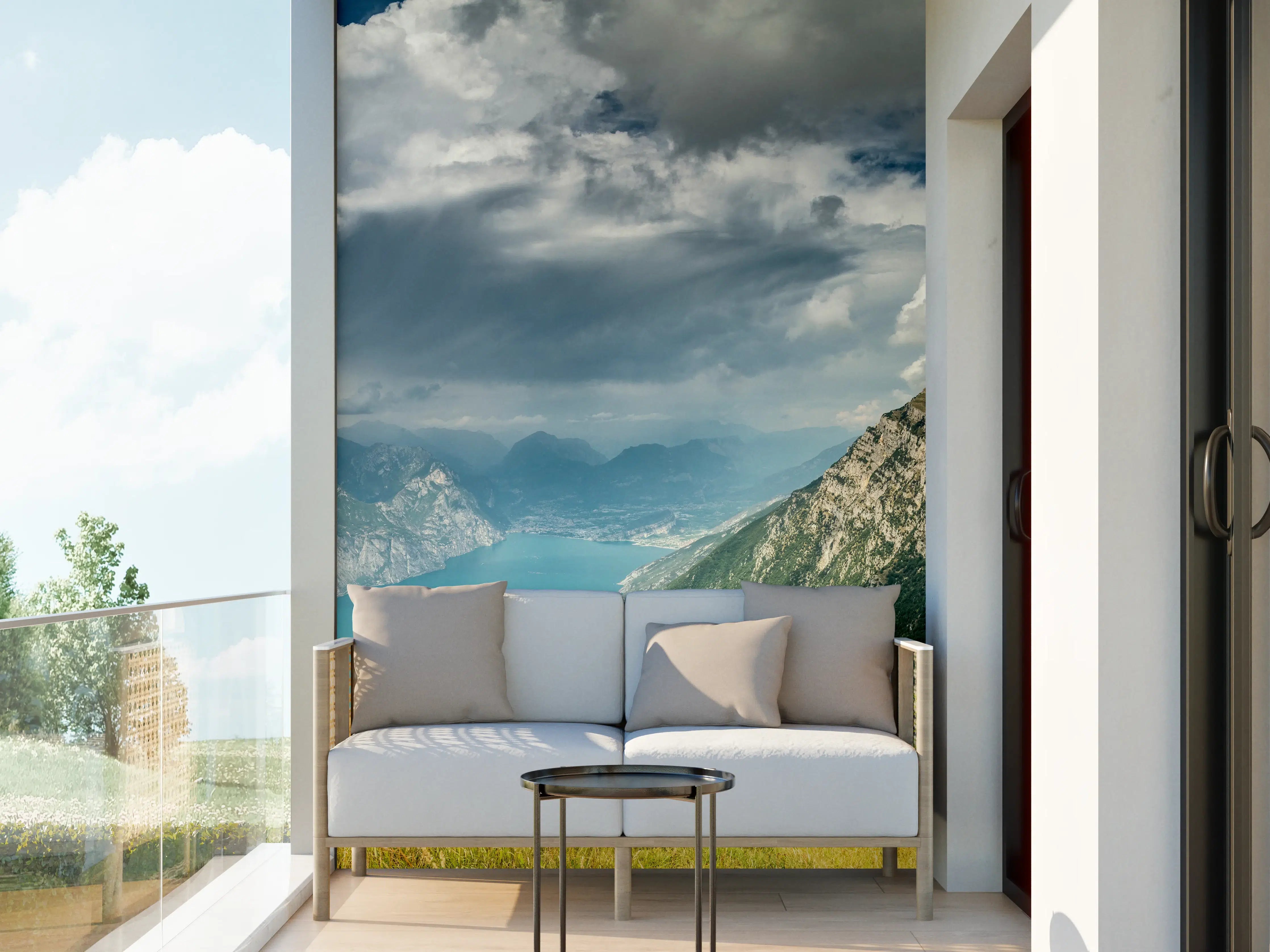 Wandverkleidung außen - Gardasee – Harmonie in Blau-Grün
