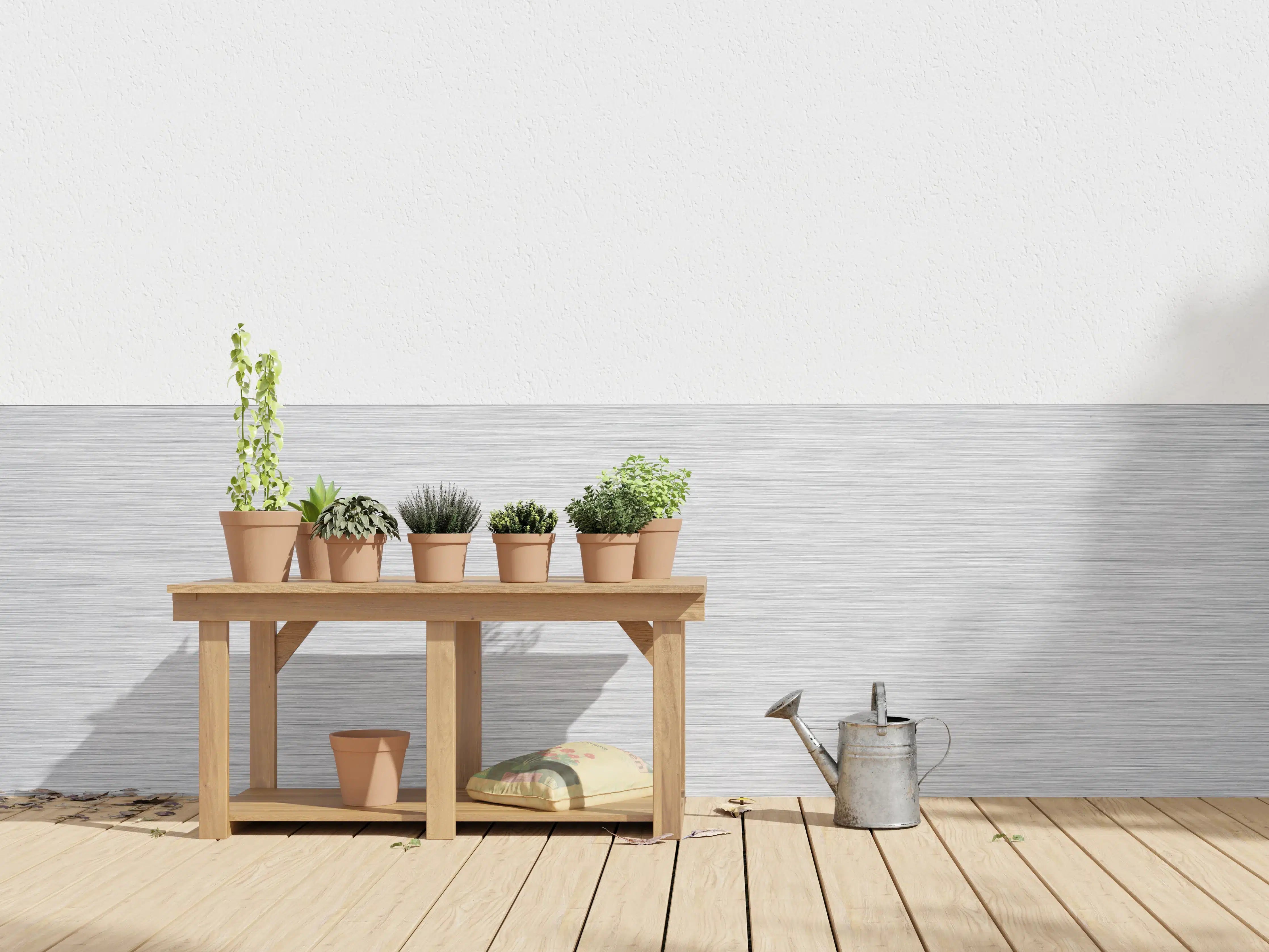 Wandverkleidung außen - Gebürstete Aluminium Textur