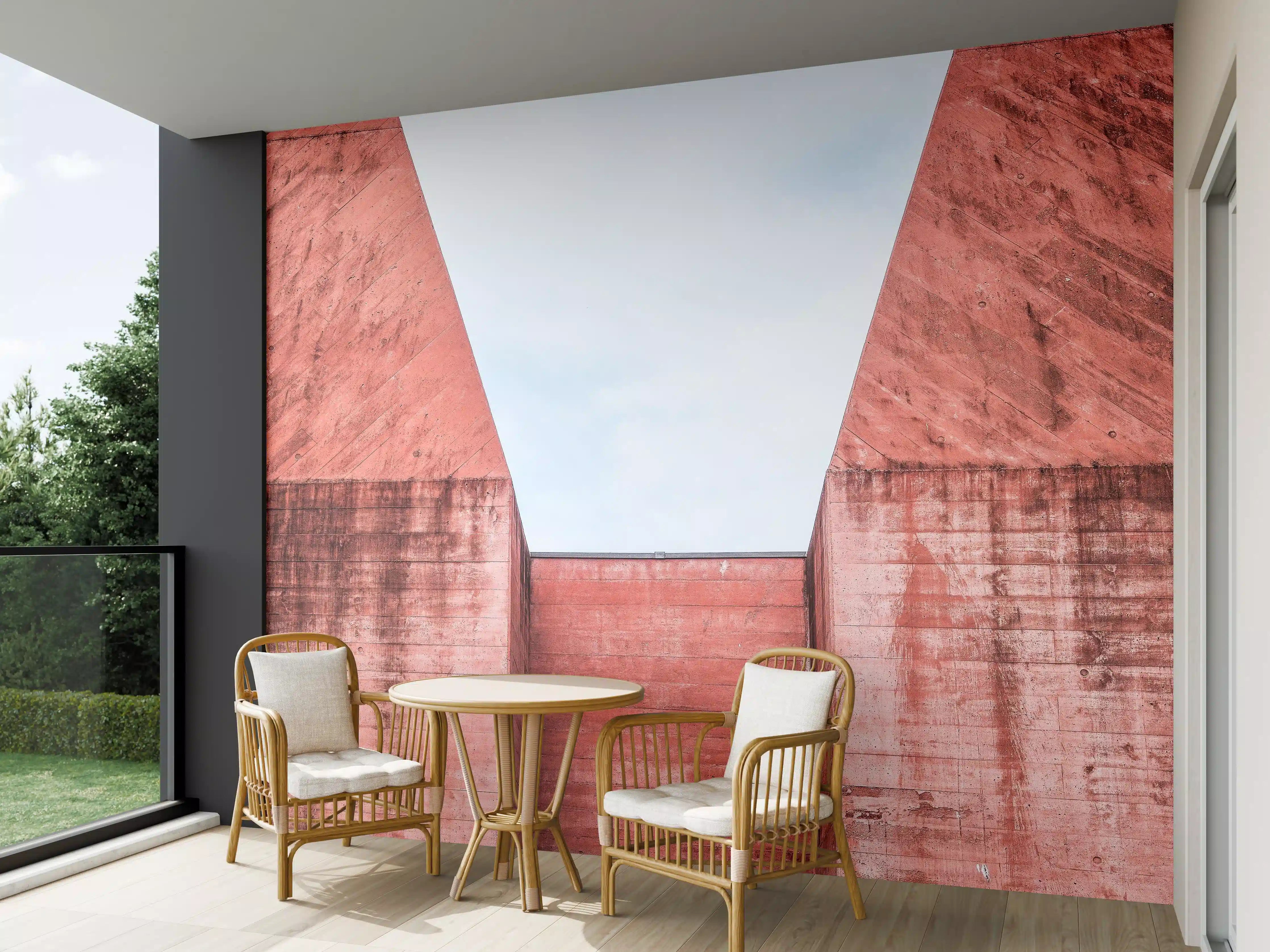 Wandverkleidung außen - Geometrische Mars Architektur