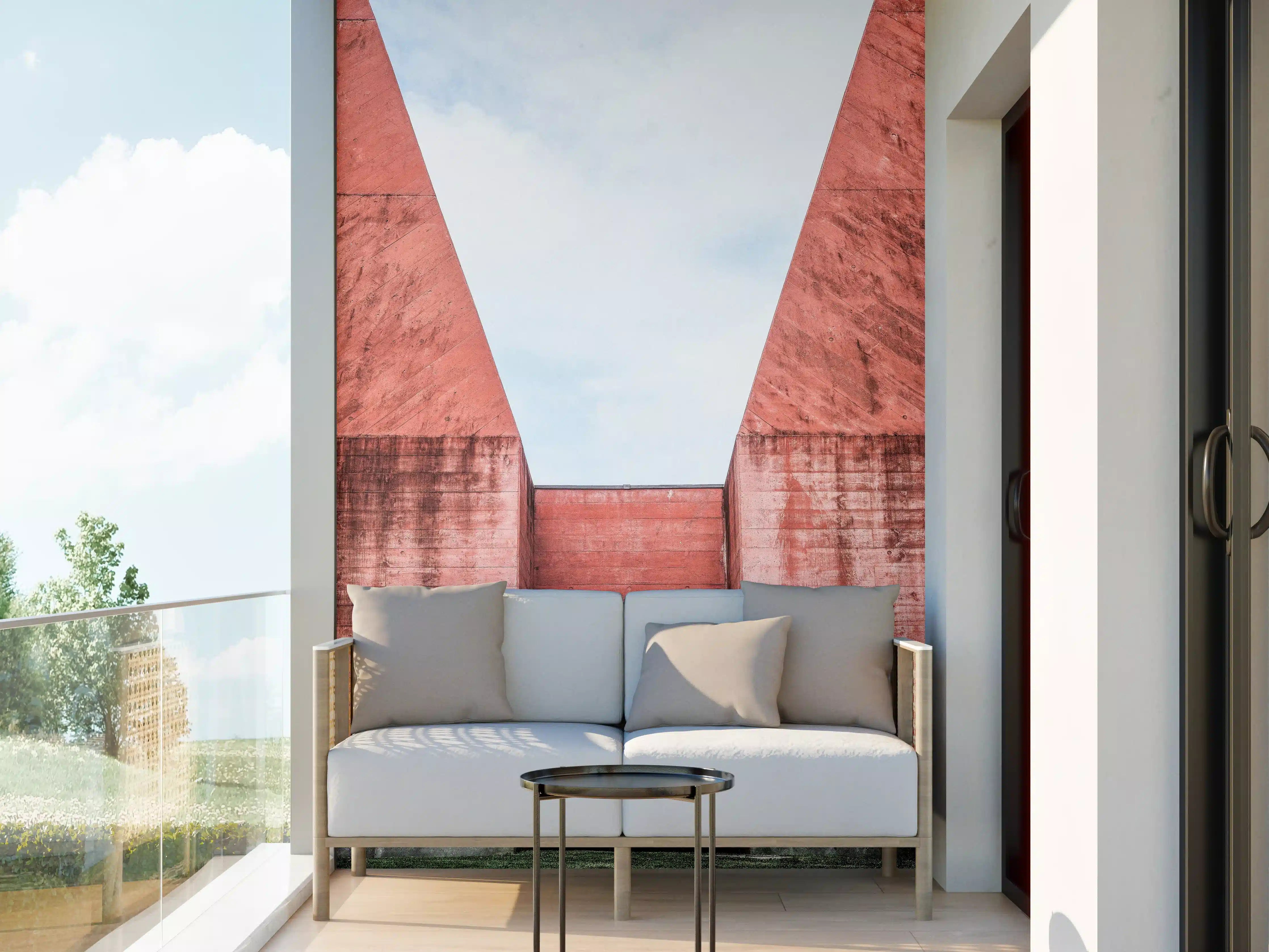 Wandverkleidung außen - Geometrische Mars Architektur