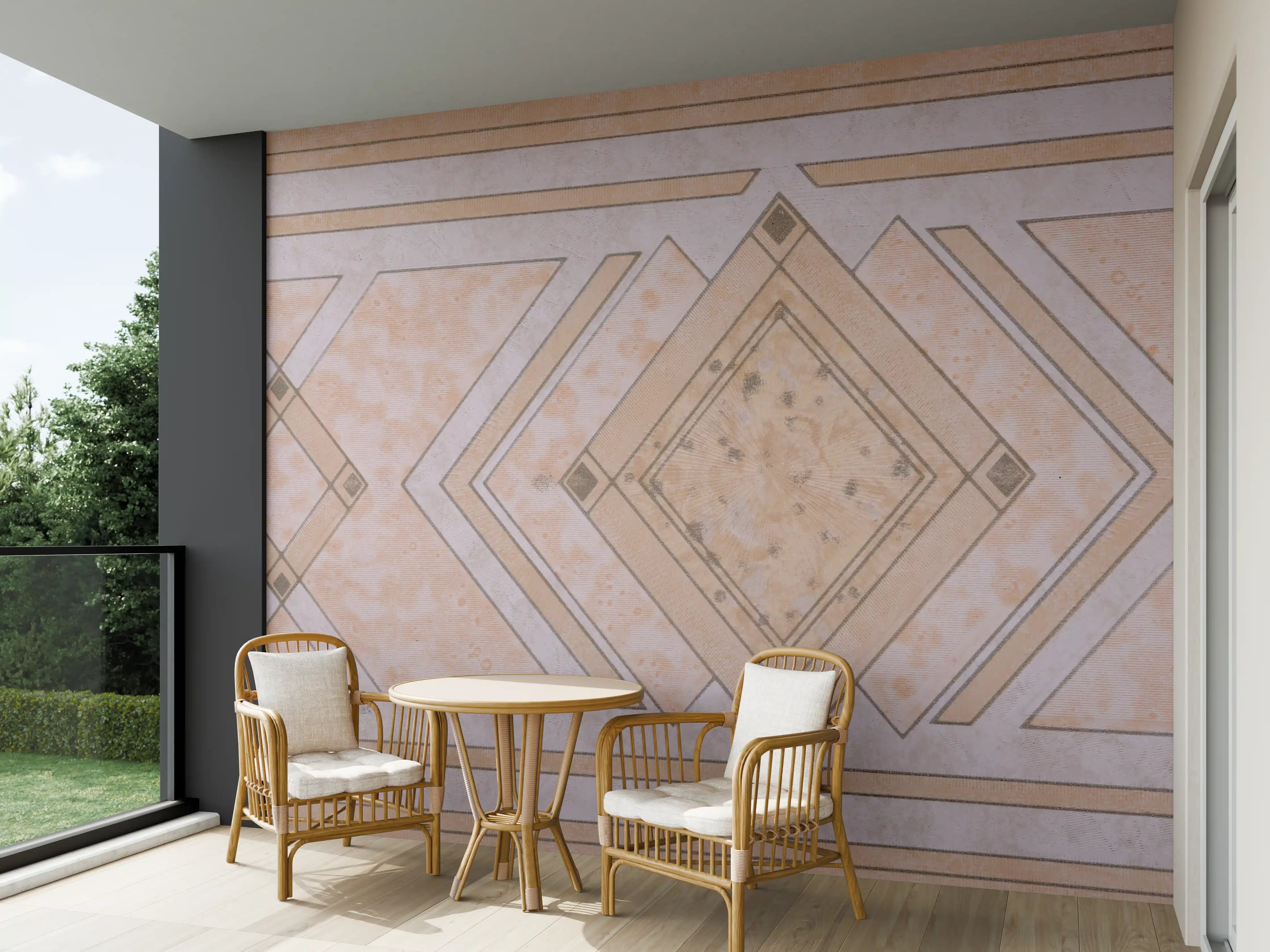 Wandverkleidung außen - Geometrisches Kunstmuster - Modern